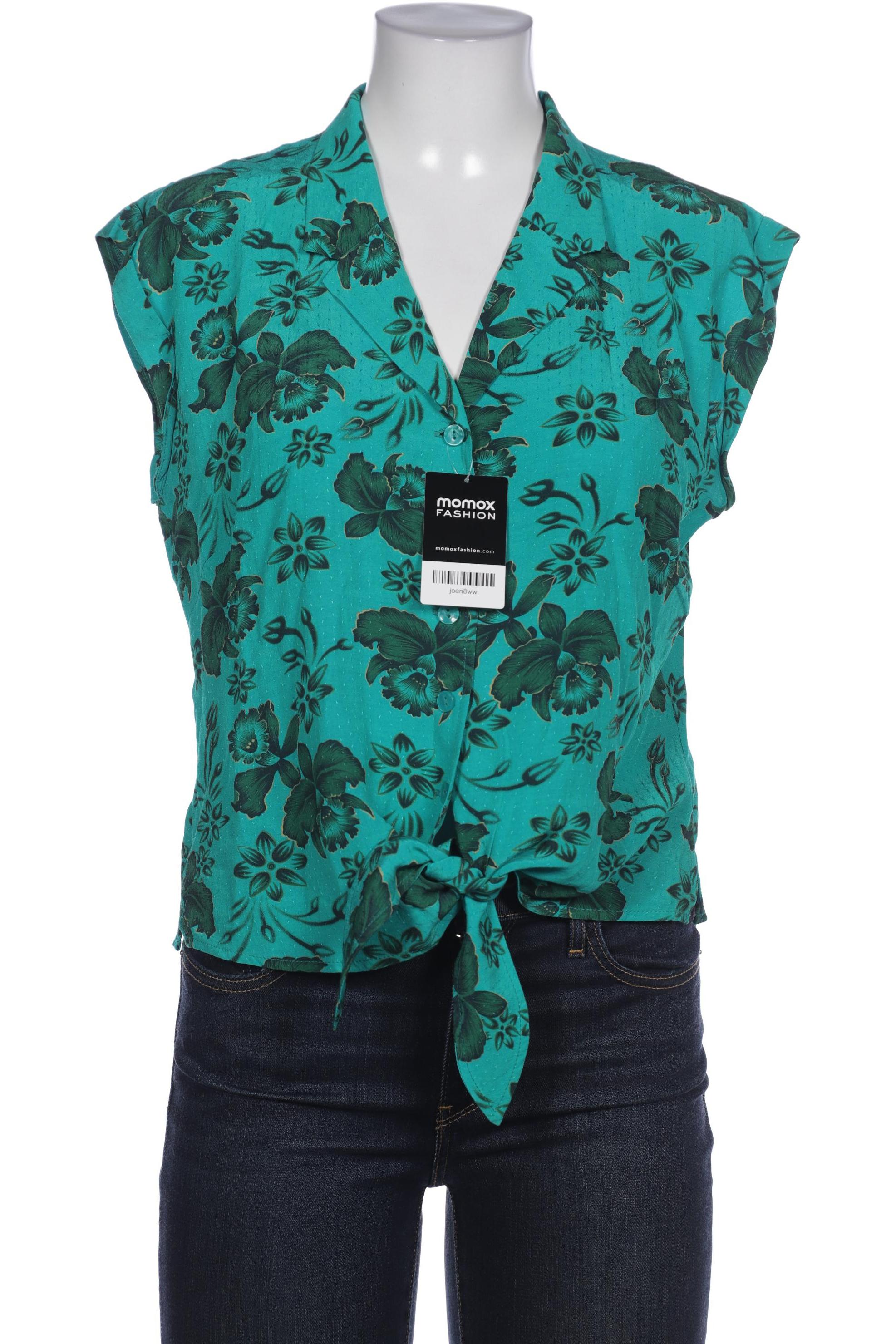 

King Louie Damen Bluse, türkis, Gr. 38