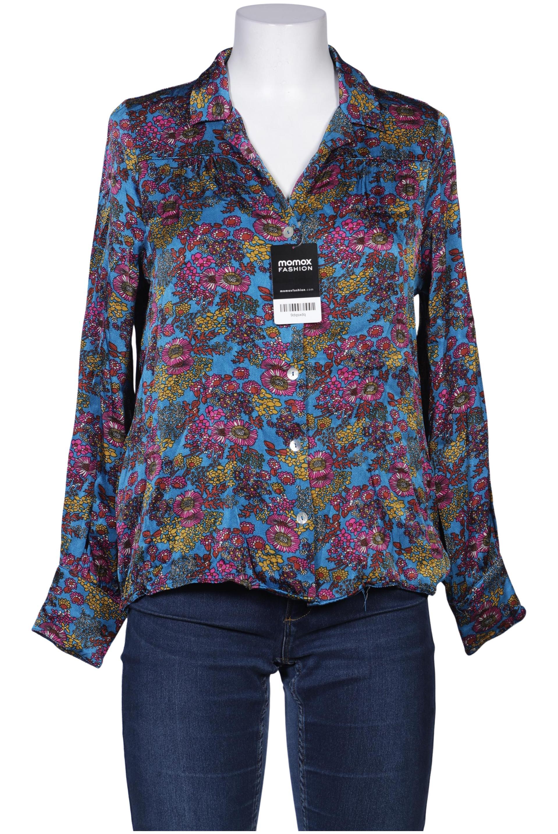 

King Louie Damen Bluse, blau, Gr. 42