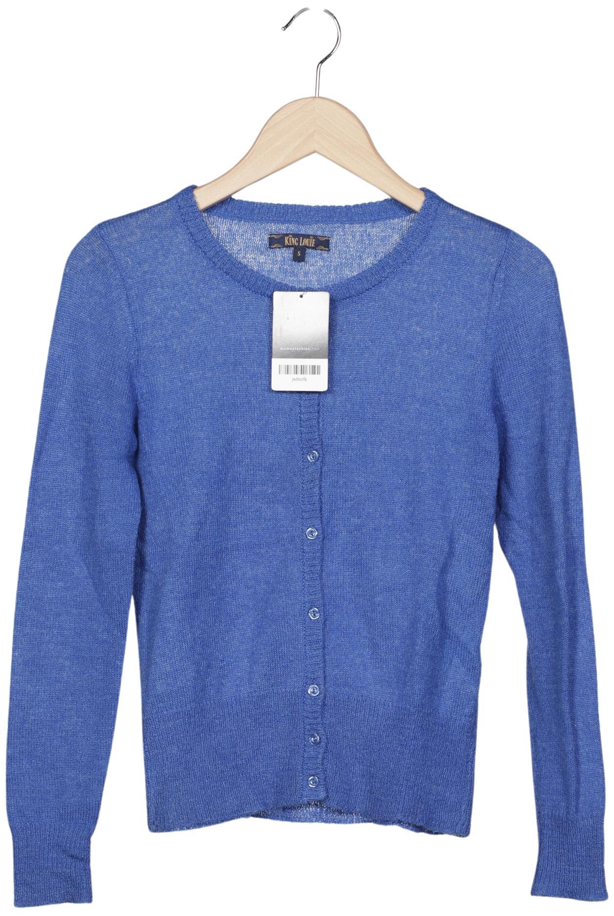 

King Louie Damen Strickjacke, blau, Gr. 36