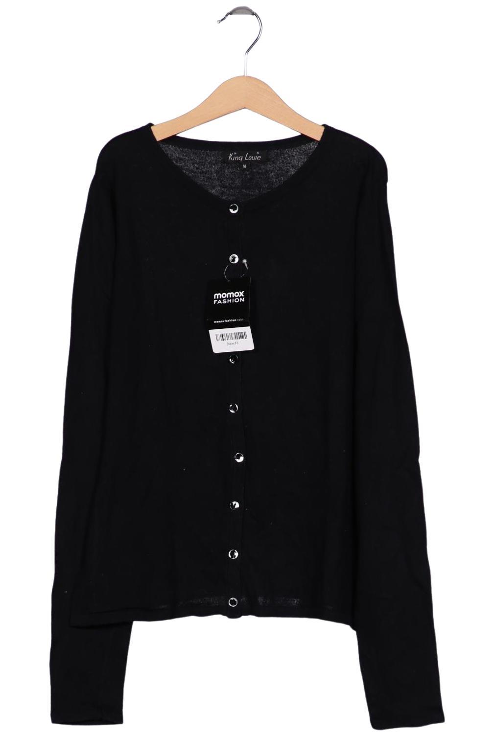

King Louie Damen Strickjacke, schwarz, Gr. 38
