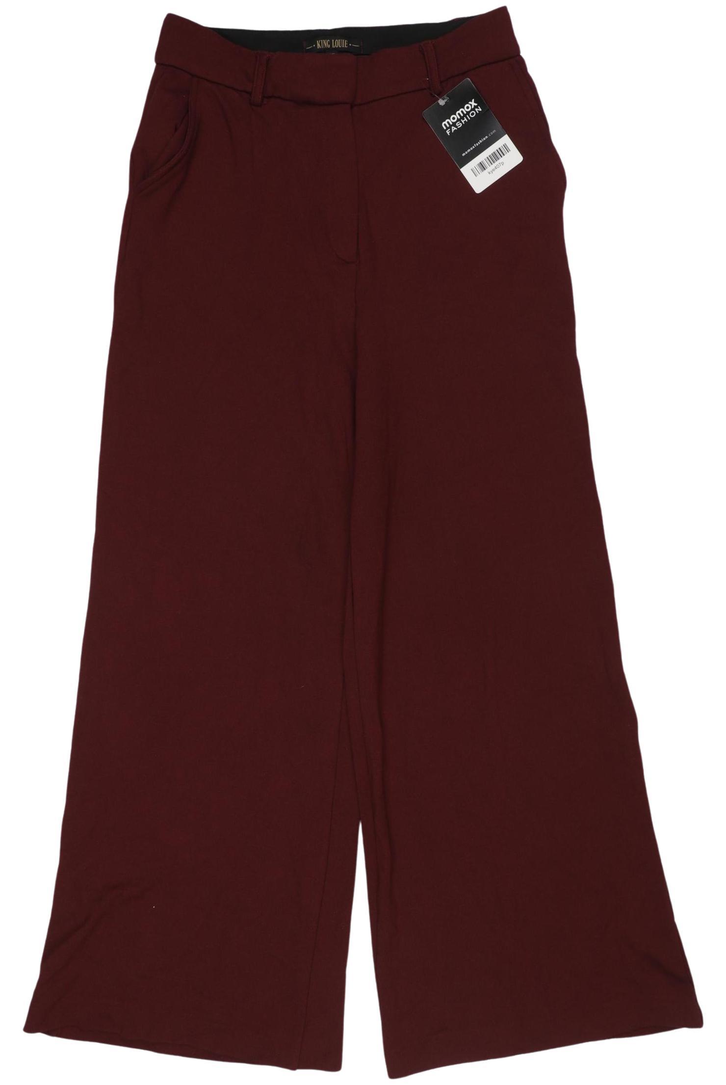 

King Louie Damen Stoffhose, bordeaux, Gr. 0