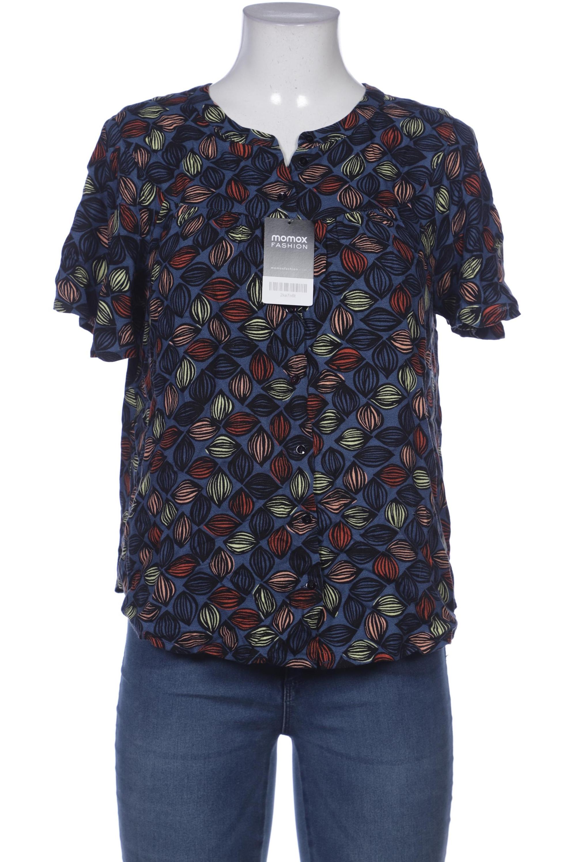 

King Louie Damen Bluse, blau, Gr. 40