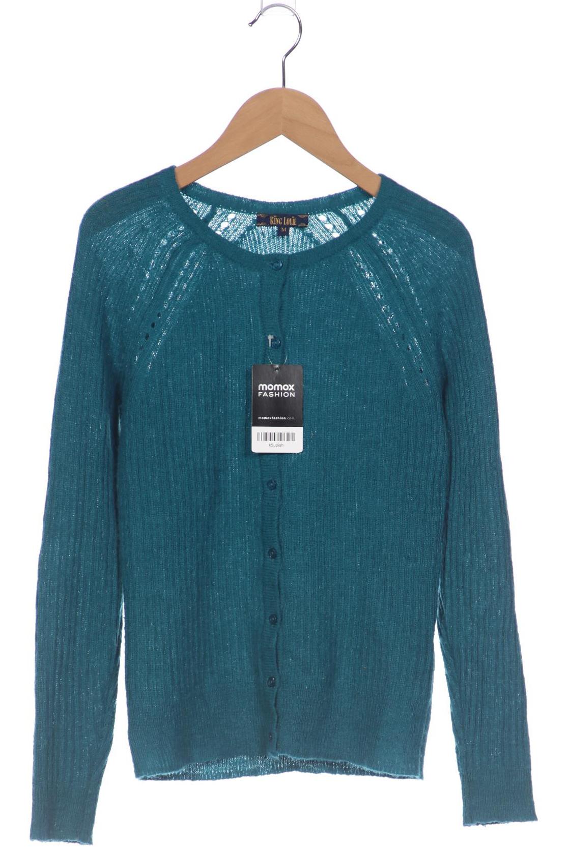 

King Louie Damen Strickjacke, blau, Gr. 38