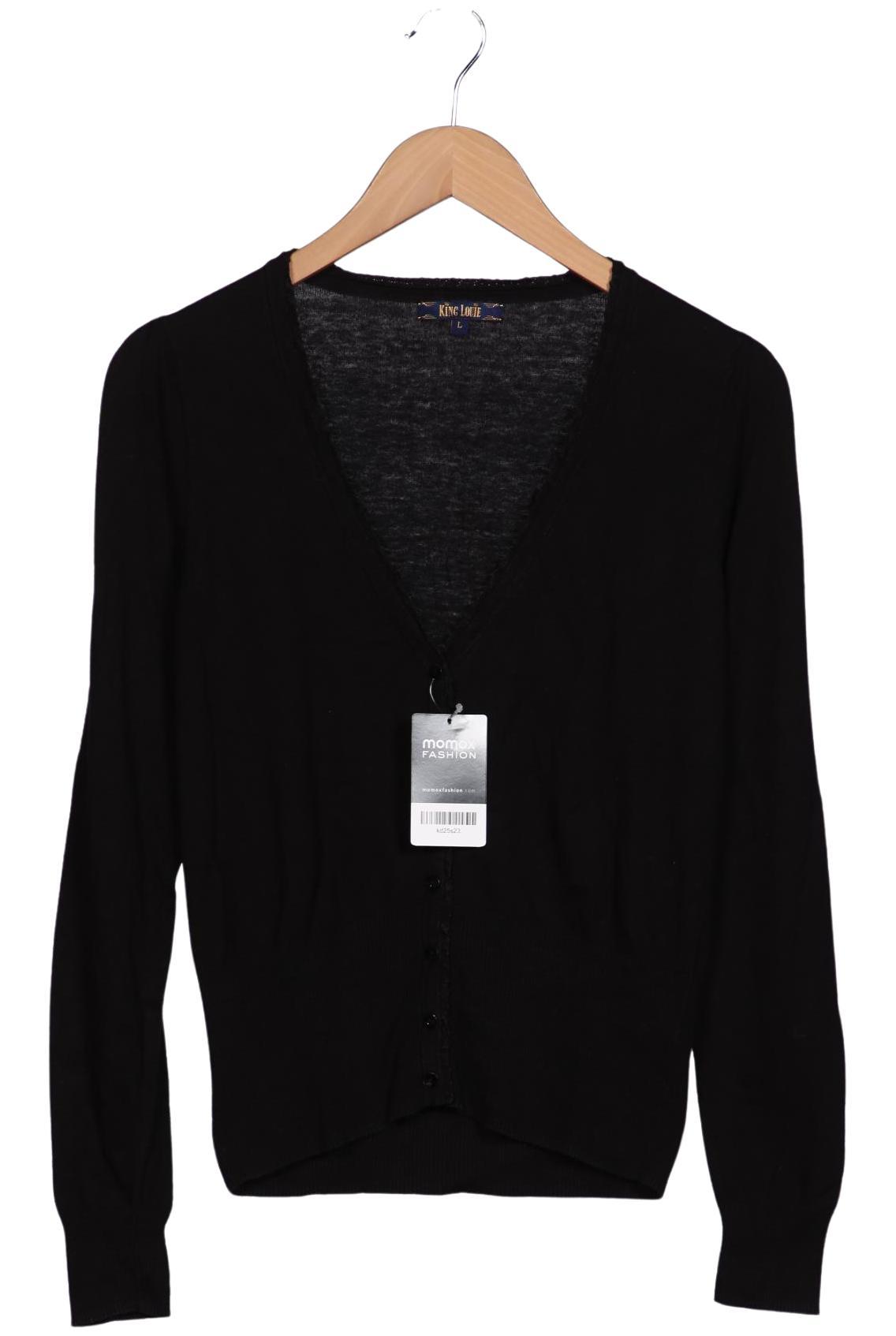 

King Louie Damen Strickjacke, schwarz, Gr. 42