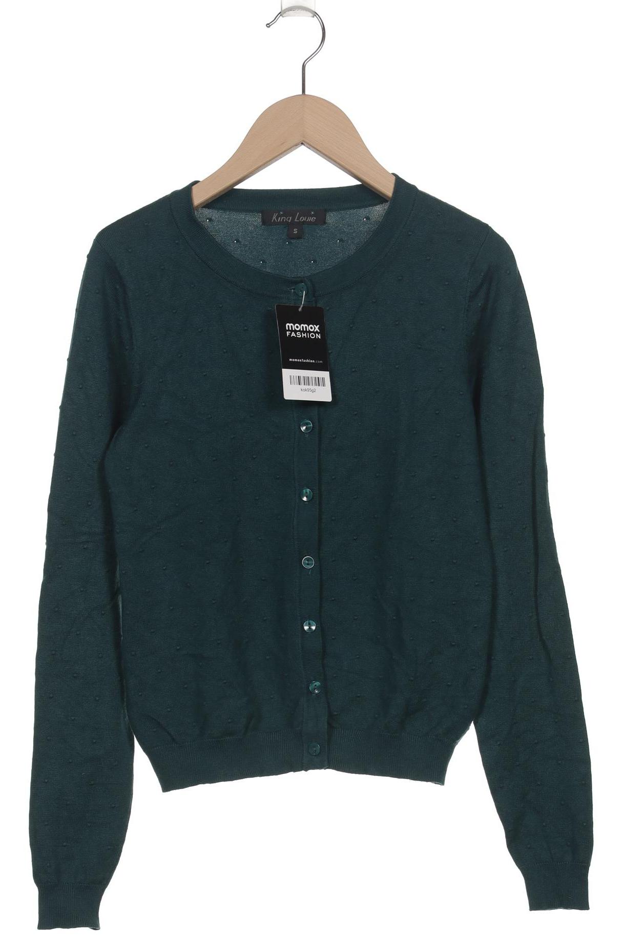 

King Louie Damen Strickjacke, grün, Gr. 36