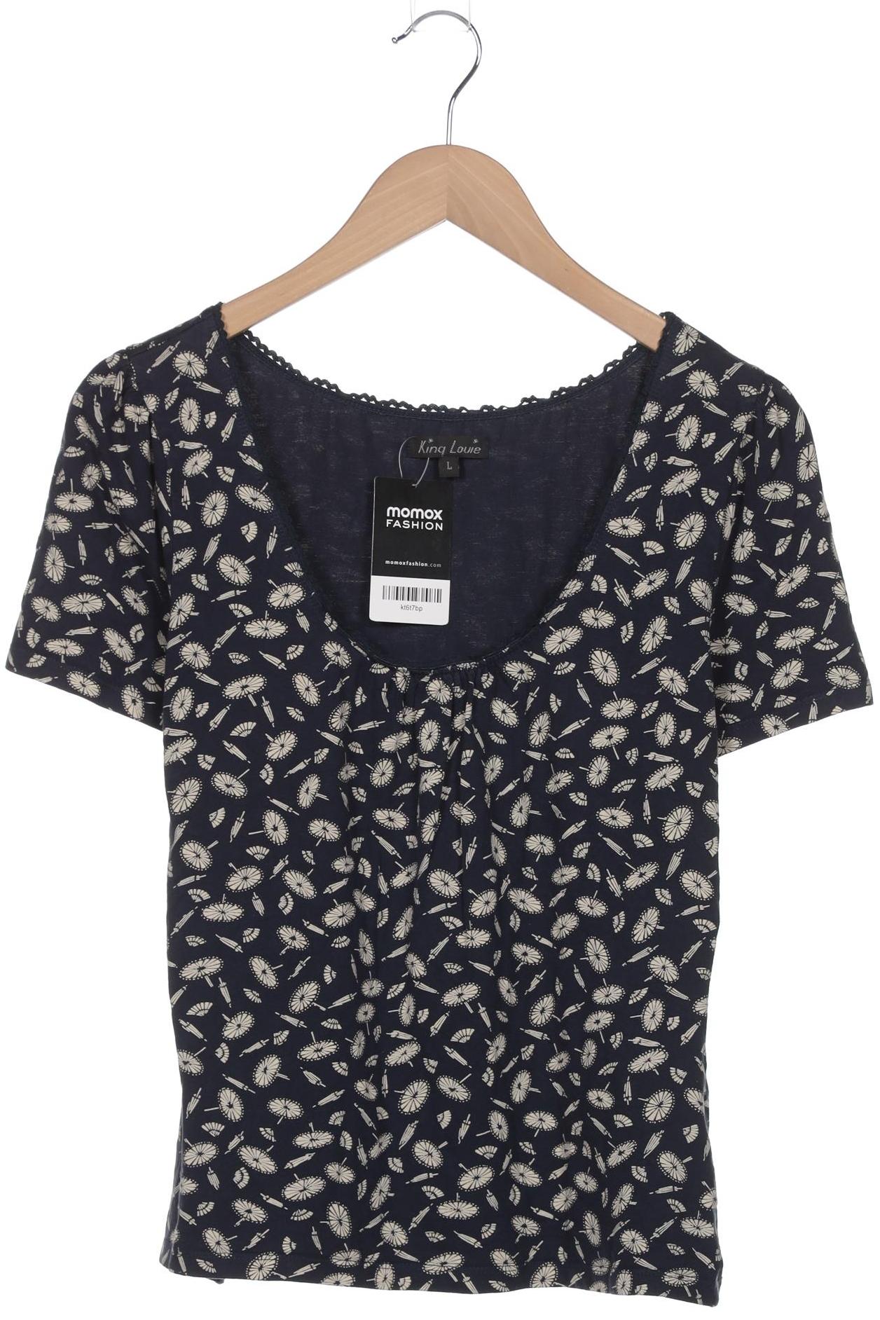 

King Louie Damen T-Shirt, marineblau, Gr. 42