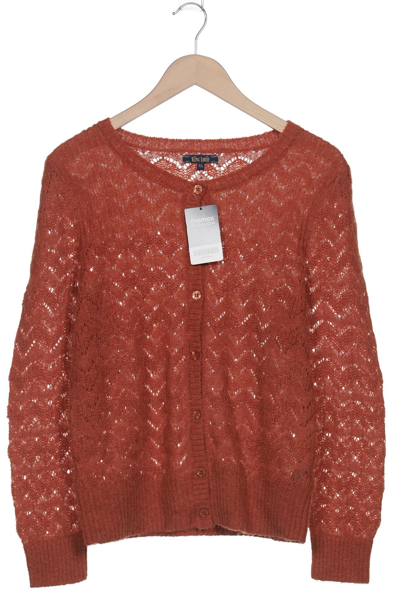 

King Louie Damen Strickjacke, orange, Gr. 44