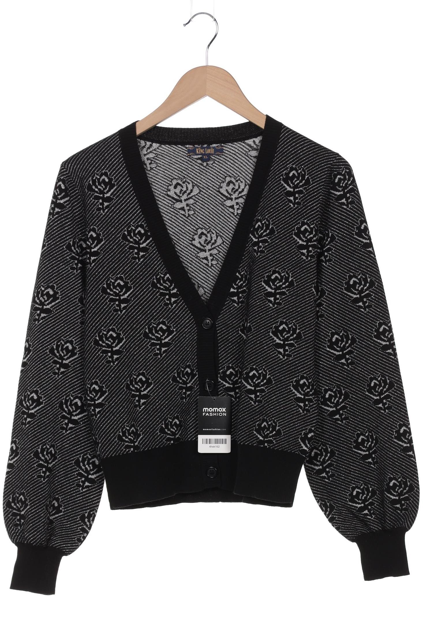 

King Louie Damen Strickjacke, schwarz, Gr. 44