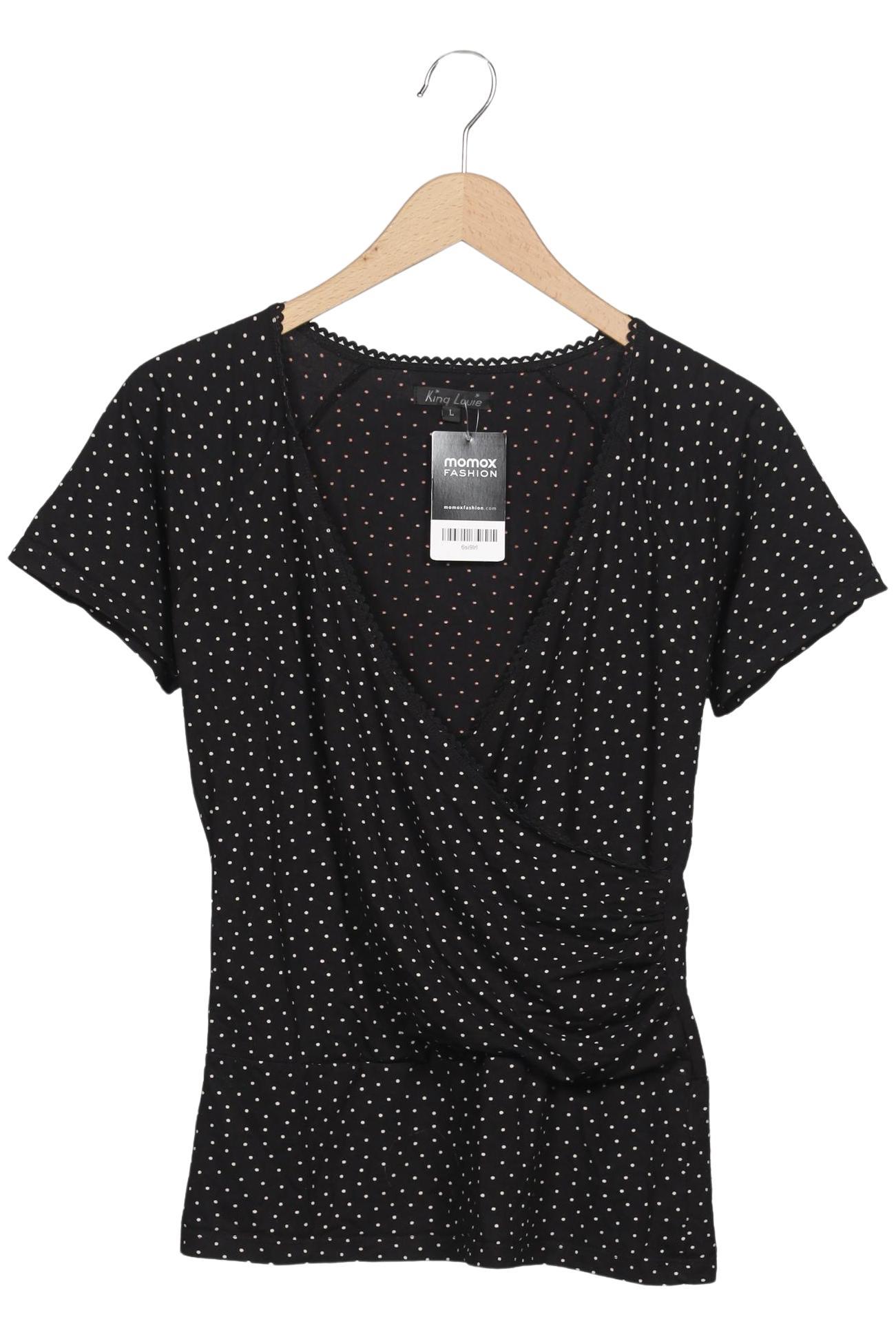 

King Louie Damen T-Shirt, schwarz, Gr. 42