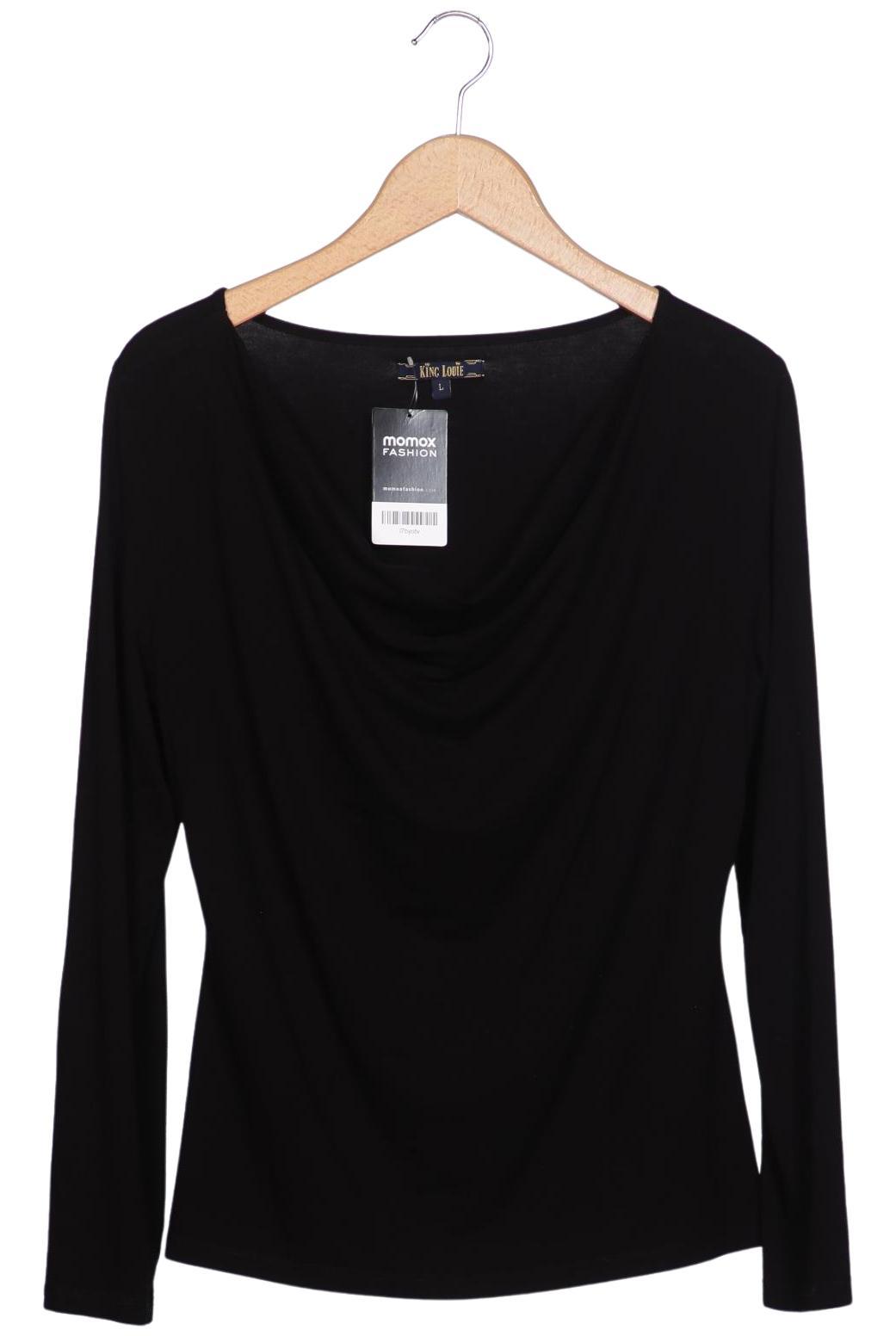 

King Louie Damen Langarmshirt, schwarz, Gr. 42