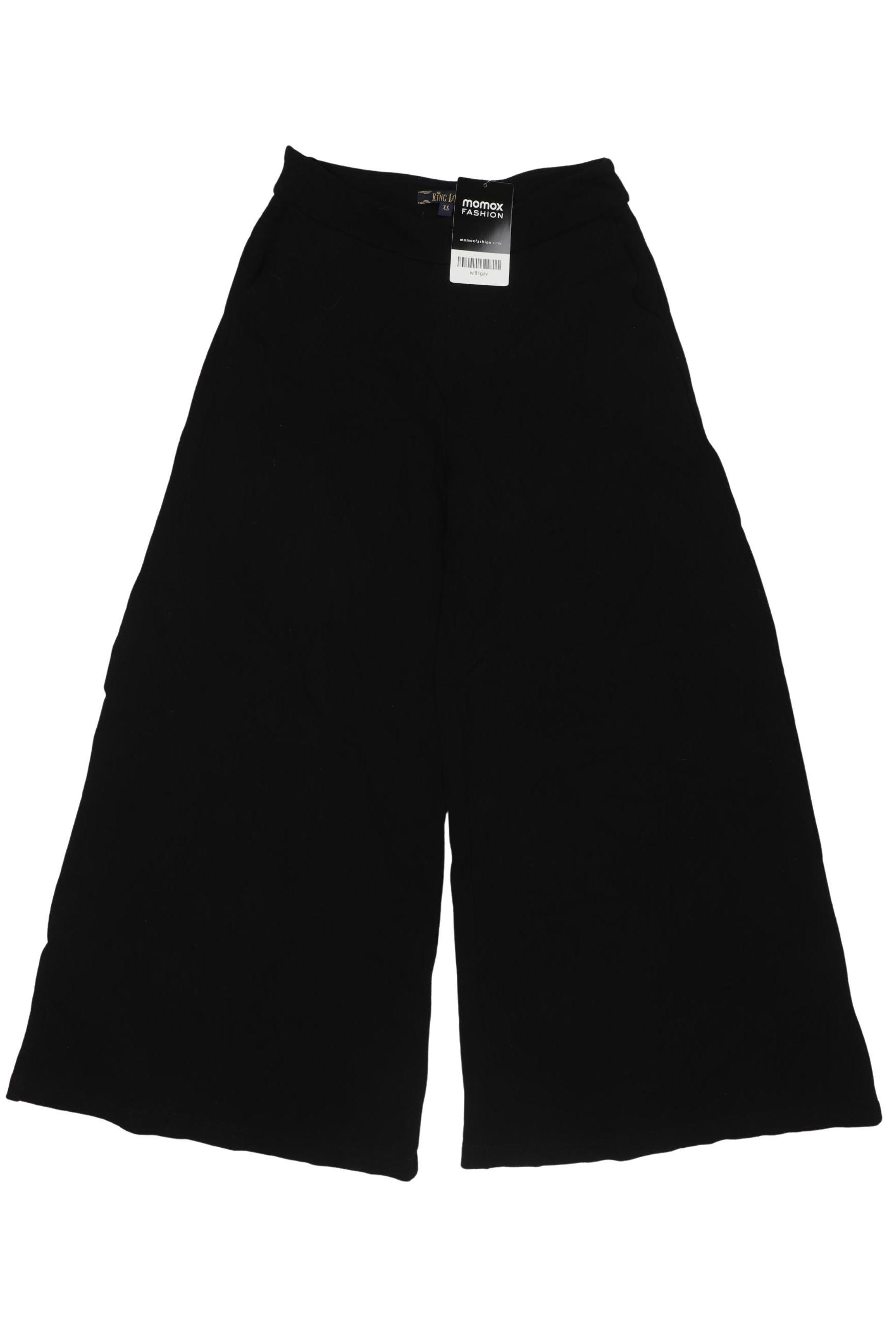 

King Louie Damen Stoffhose, schwarz, Gr. 0