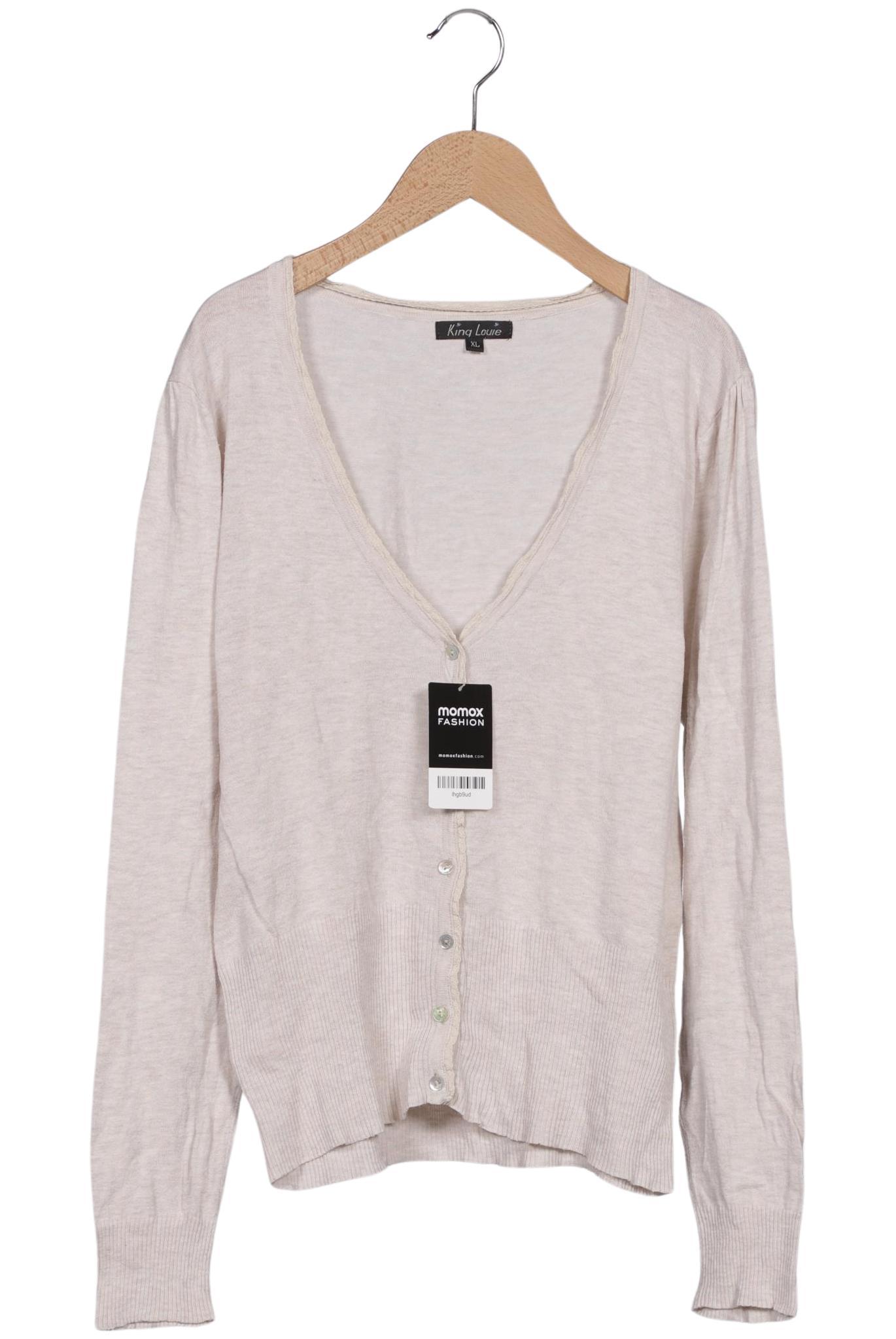 

King Louie Damen Strickjacke, beige, Gr. 44