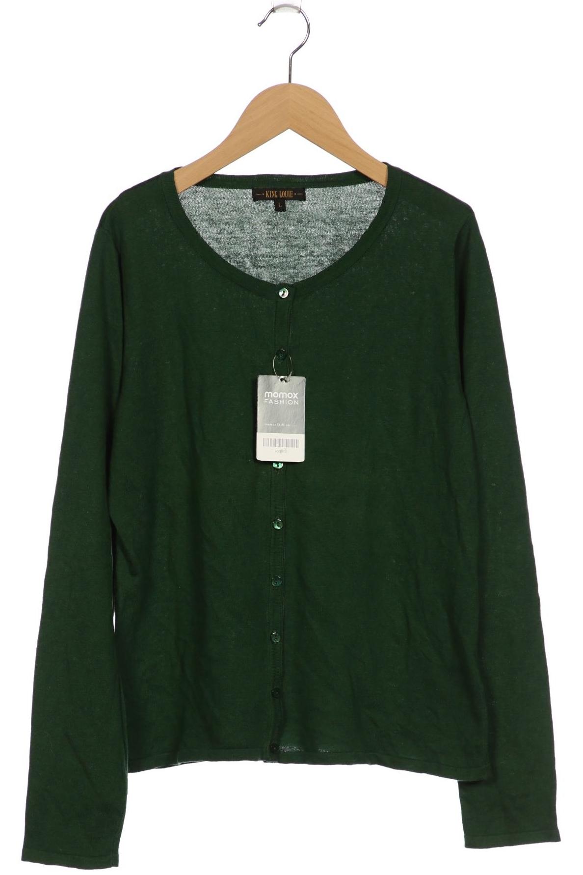 

King Louie Damen Strickjacke, grün, Gr. 42