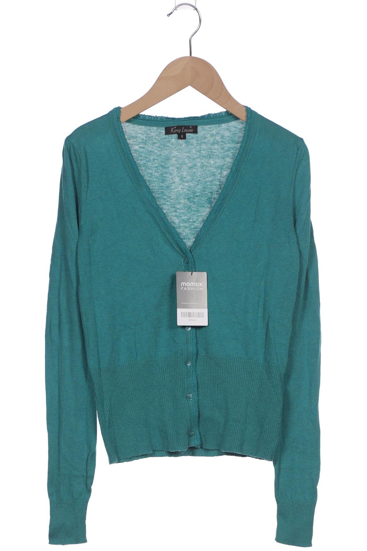 

King Louie Damen Strickjacke, türkis, Gr. 36