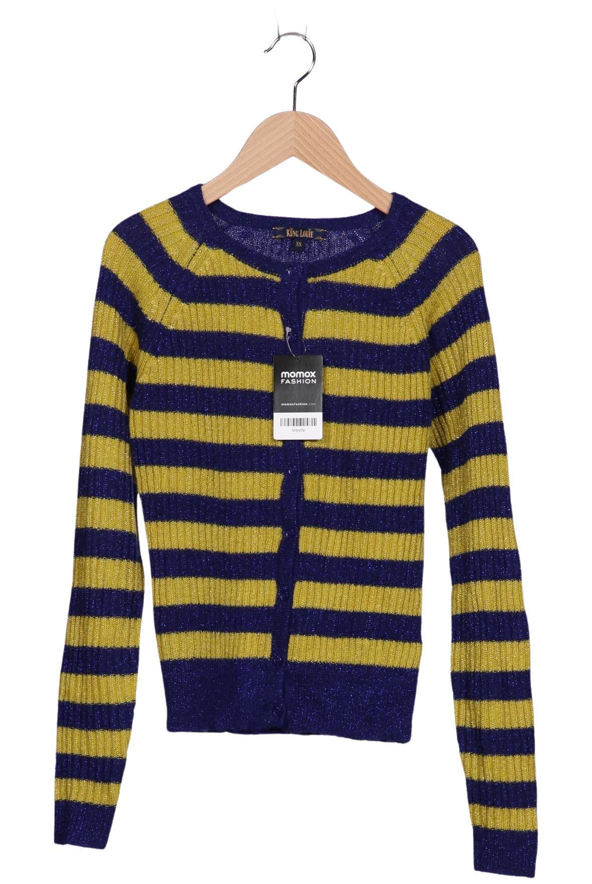 

King Louie Damen Strickjacke, marineblau, Gr. 34