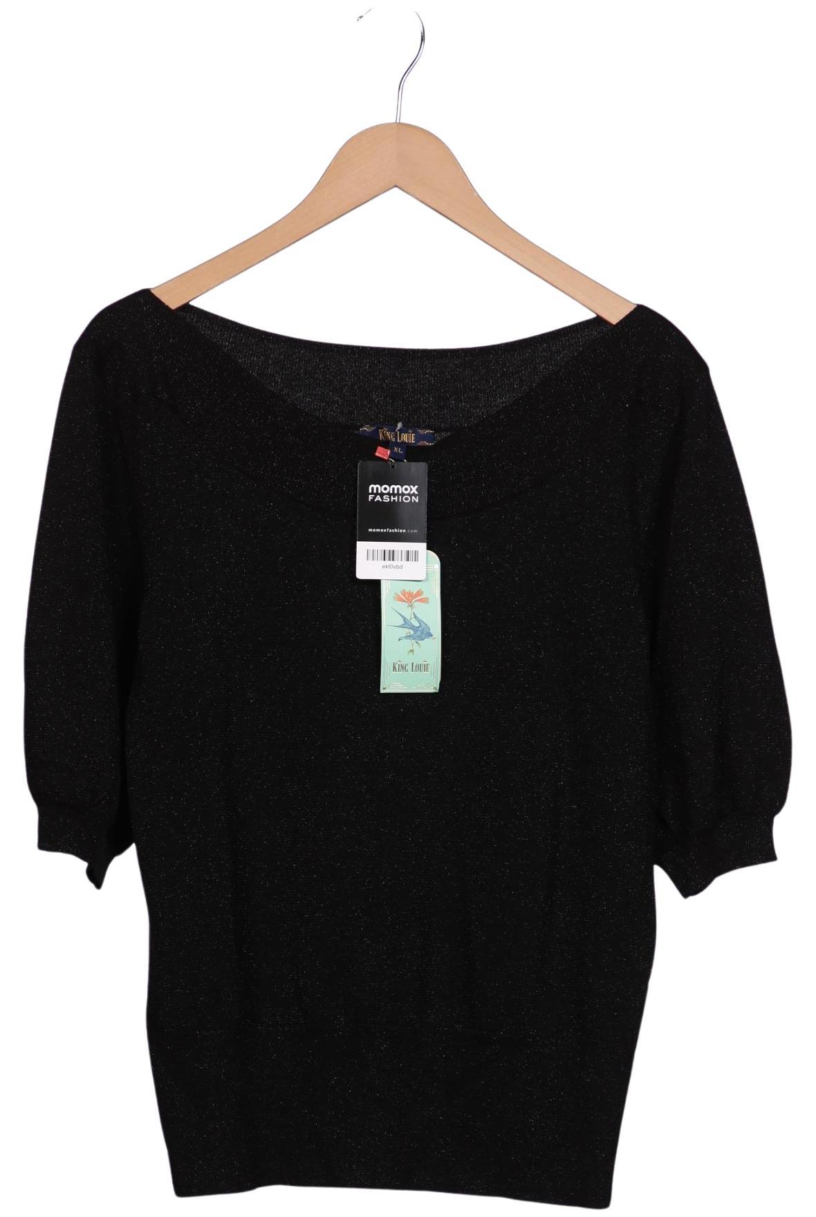 

King Louie Damen Pullover, schwarz, Gr. 44