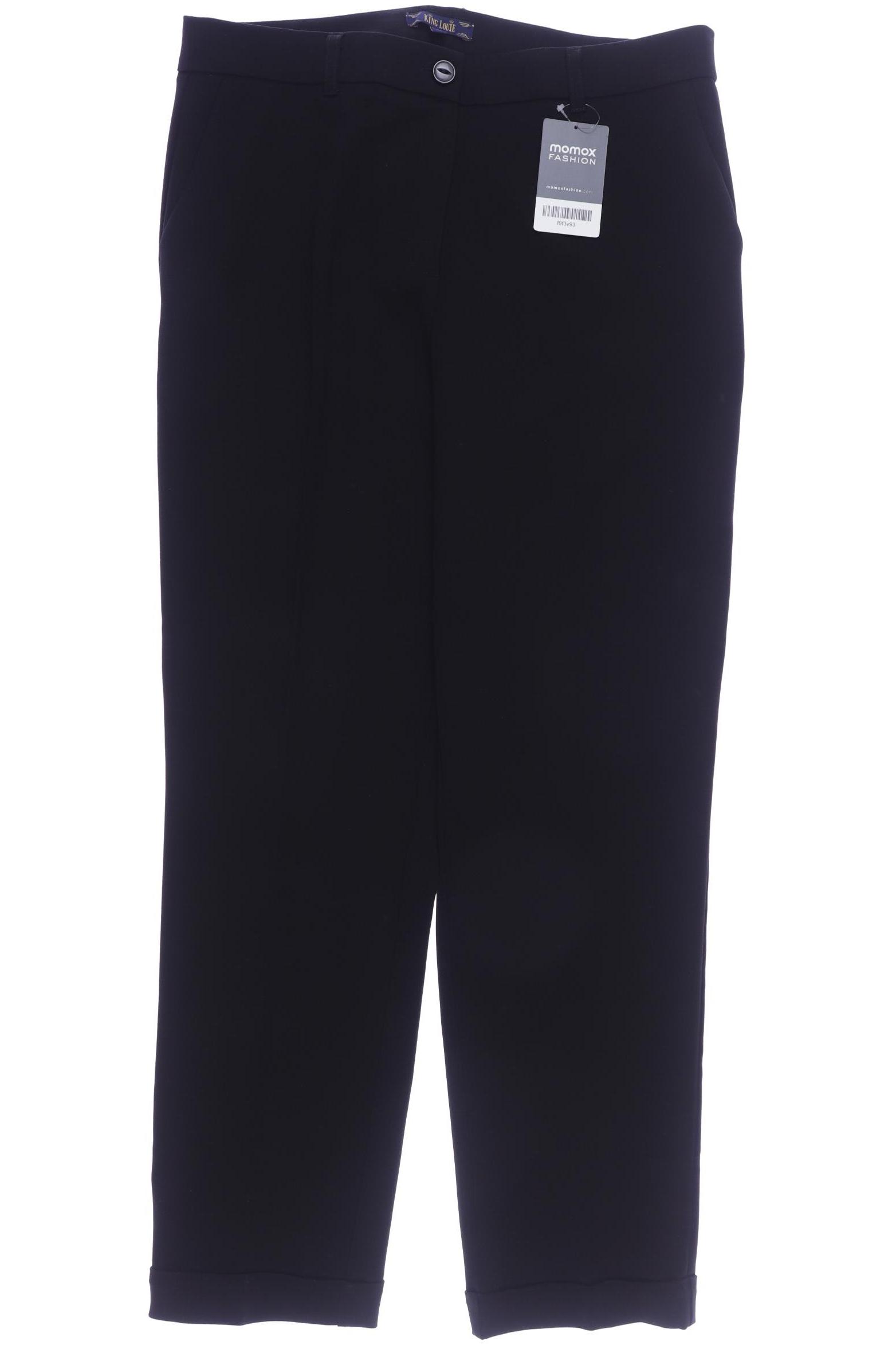 

King Louie Damen Stoffhose, schwarz, Gr. 40