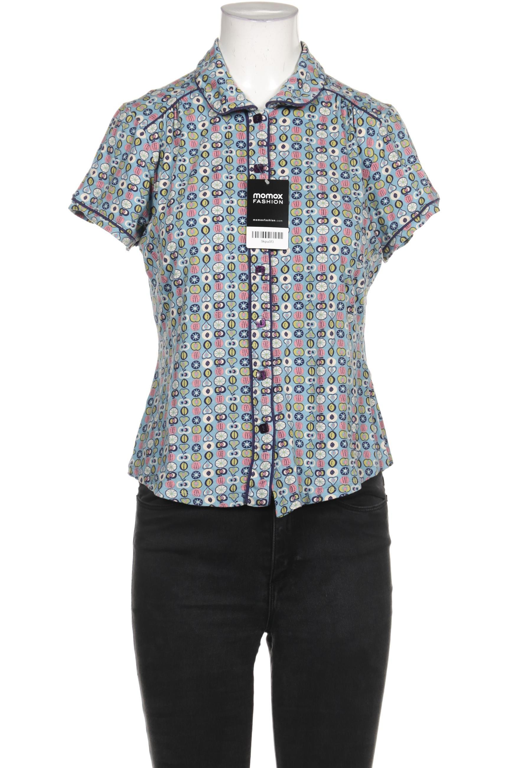 

King Louie Damen Bluse, blau, Gr. 38