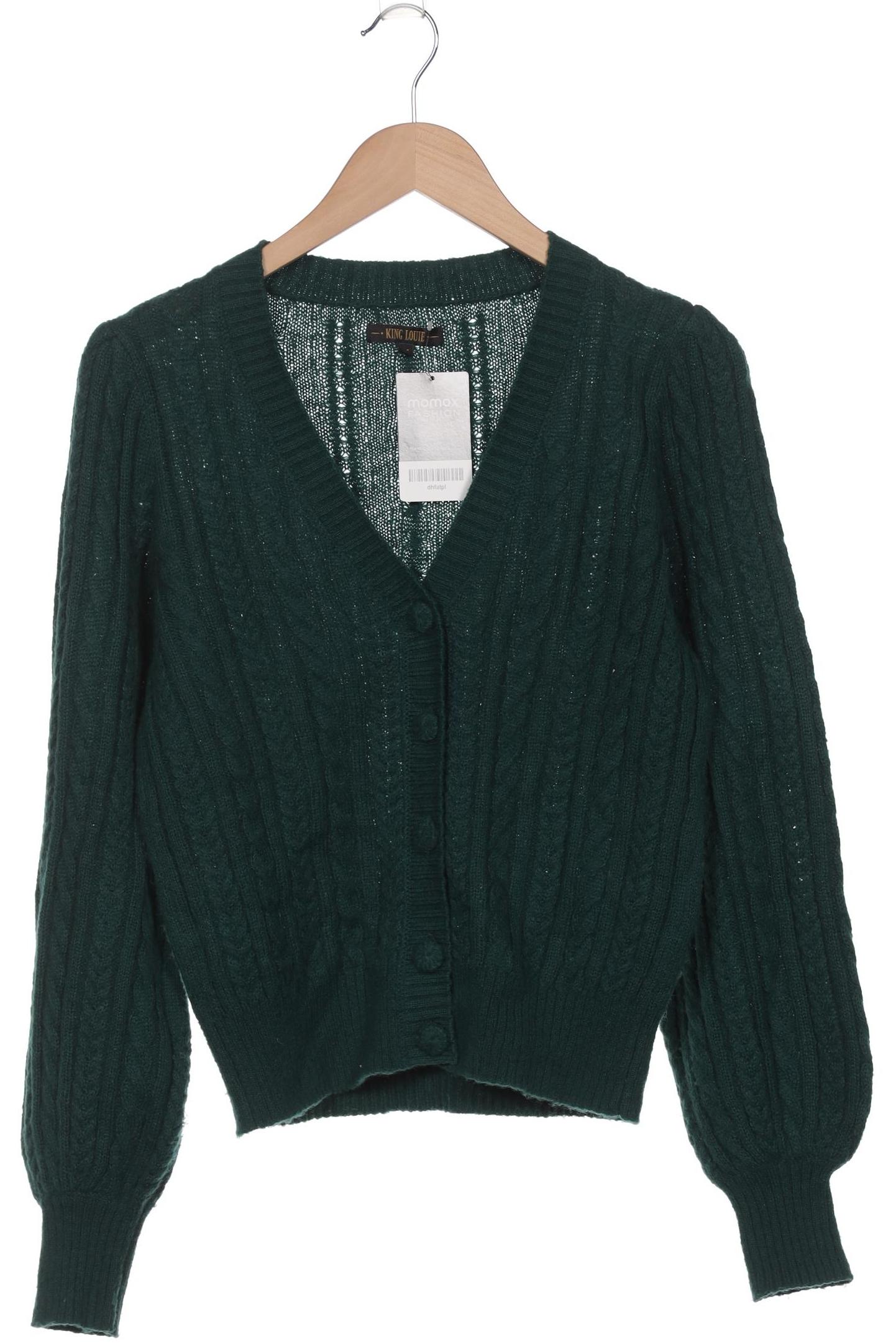 

King Louie Damen Strickjacke, grün, Gr. 38