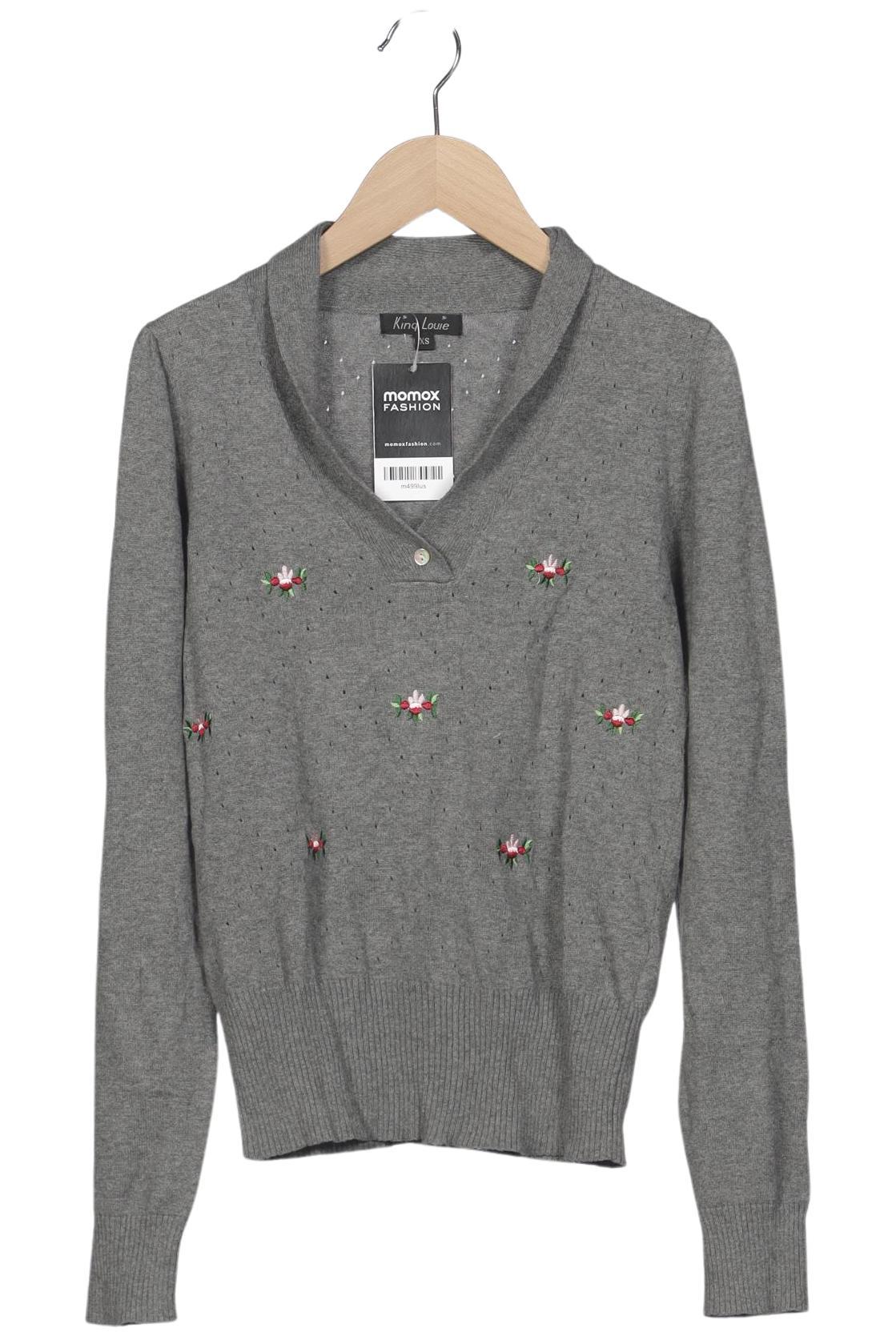 

King Louie Damen Pullover, grau, Gr. 34