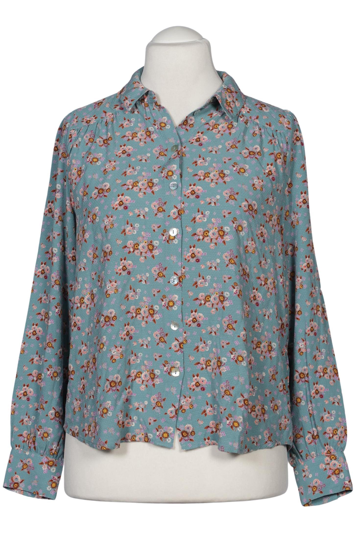 

King Louie Damen Bluse, hellblau, Gr. 38