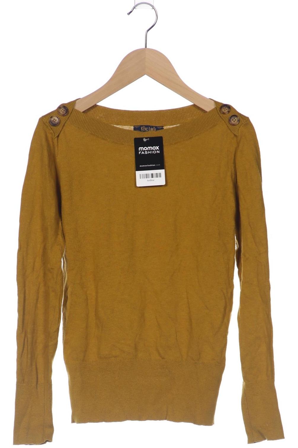 

King Louie Damen Pullover, gelb, Gr. 38