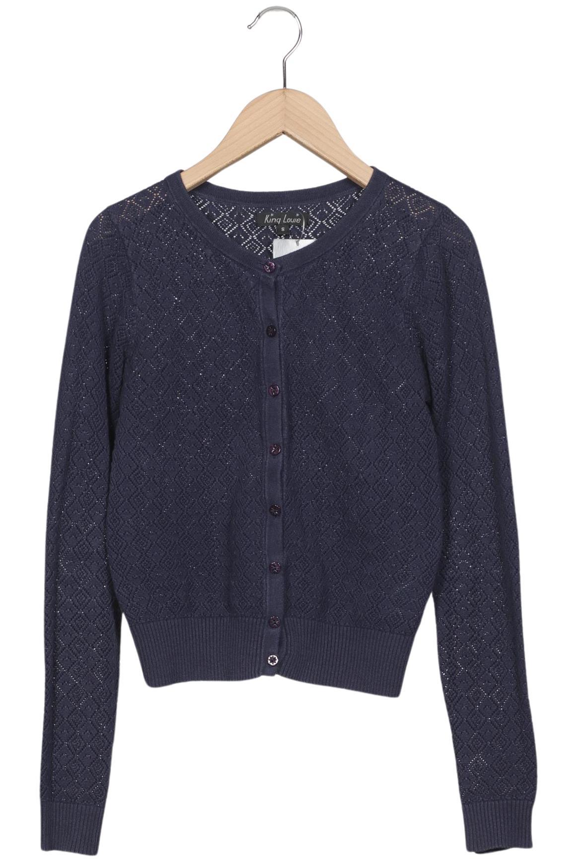 

King Louie Damen Strickjacke, marineblau, Gr. 36