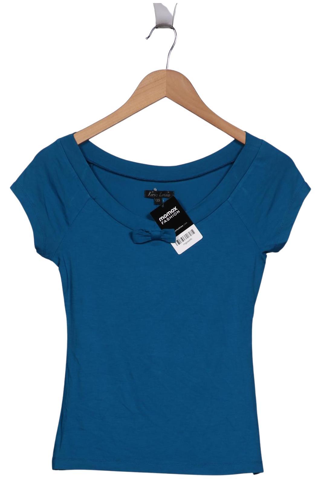 

King Louie Damen T-Shirt, blau, Gr. 34