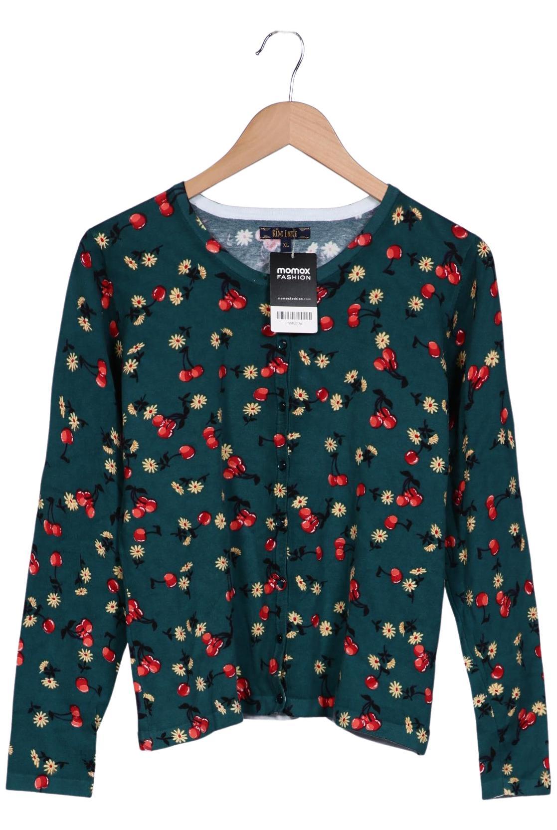 

King Louie Damen Strickjacke, grün, Gr. 44