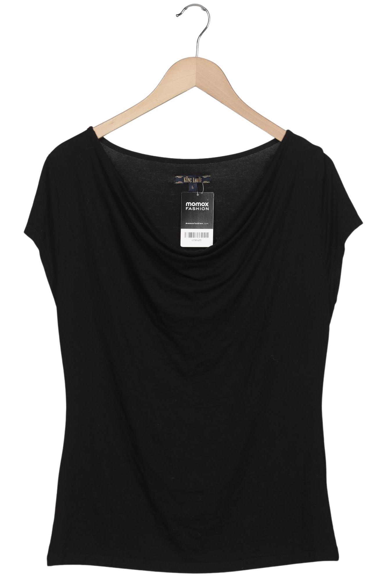 

King Louie Damen T-Shirt, schwarz, Gr. 42