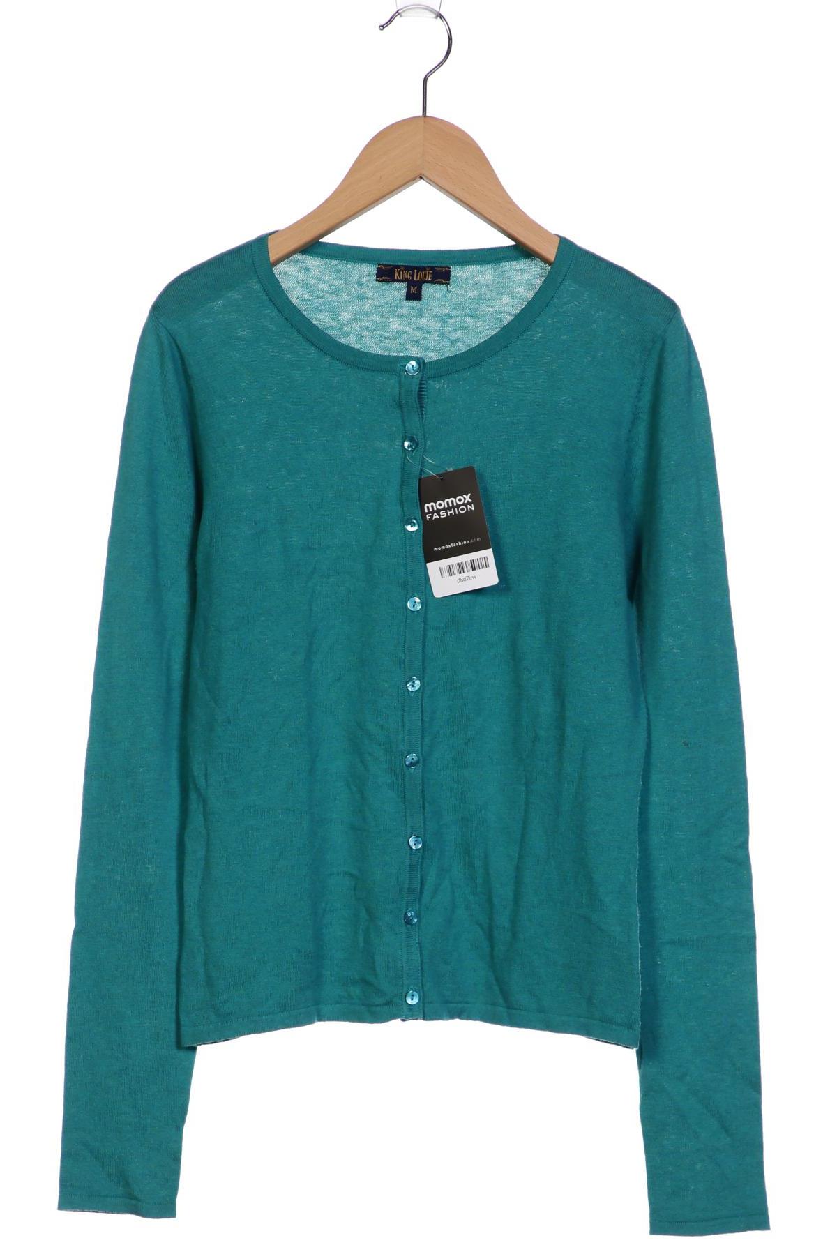 

King Louie Damen Strickjacke, türkis, Gr. 38