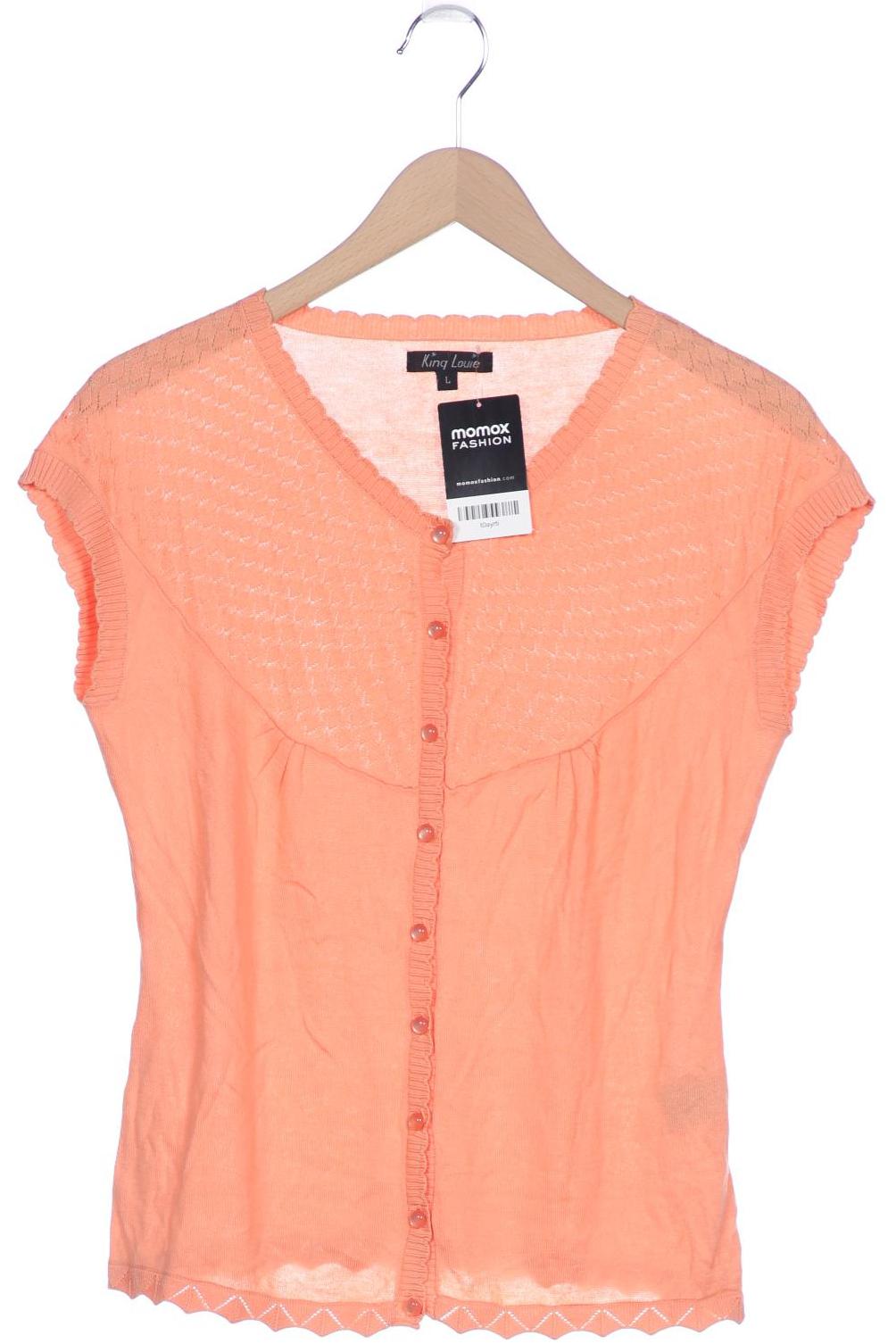

King Louie Damen Strickjacke, orange, Gr. 42