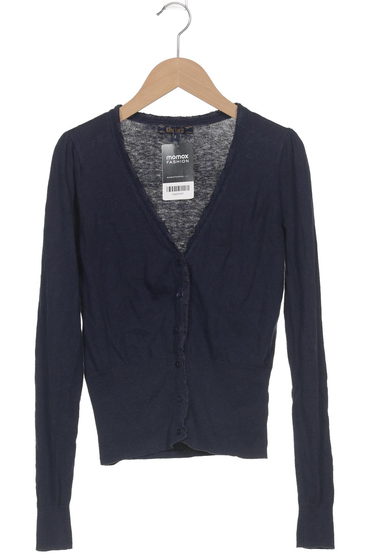 

King Louie Damen Strickjacke, marineblau, Gr. 36