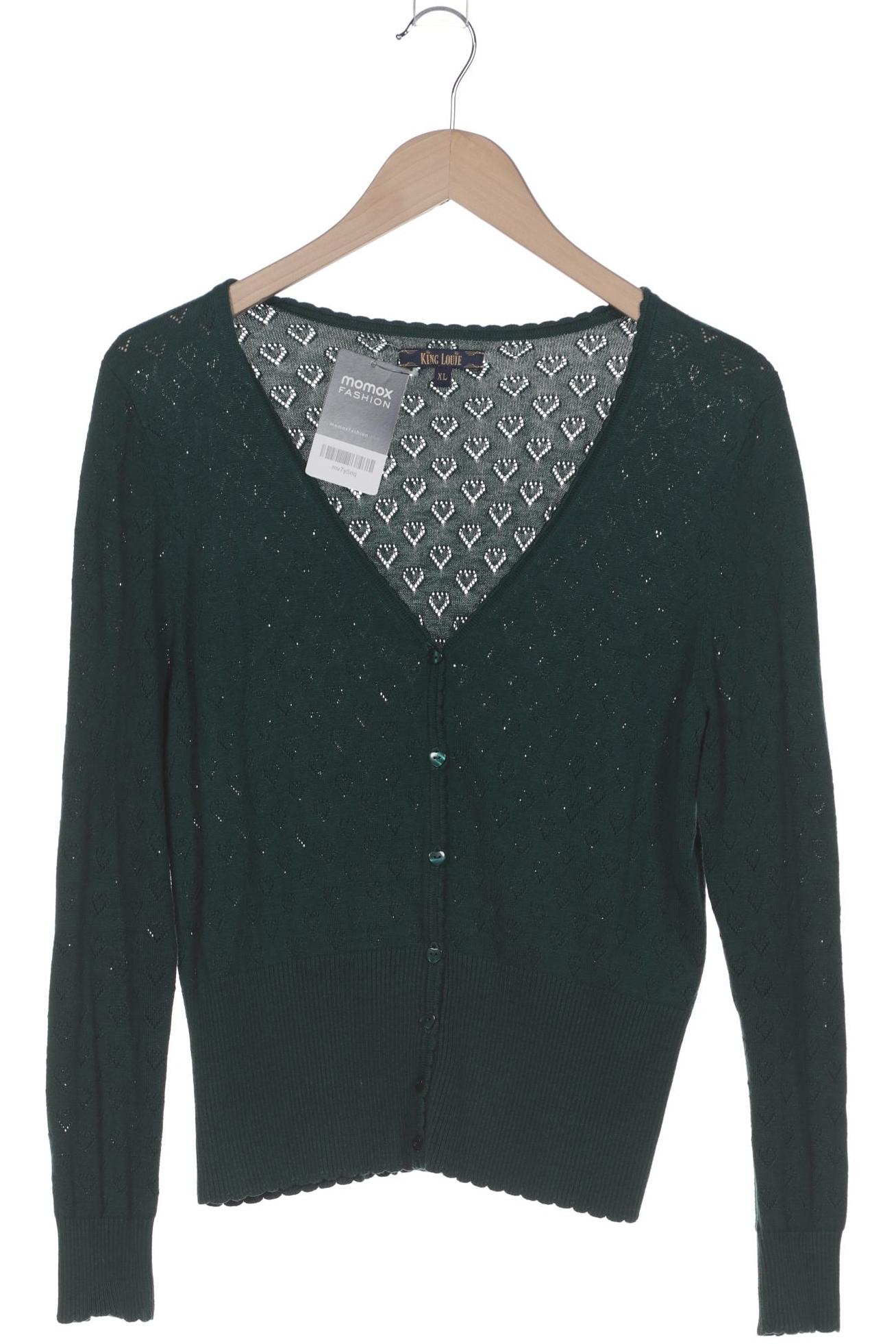 

King Louie Damen Strickjacke, grün, Gr. 44