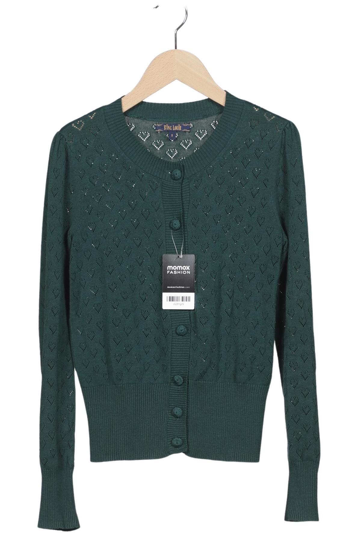 

King Louie Damen Strickjacke, grün, Gr. 36