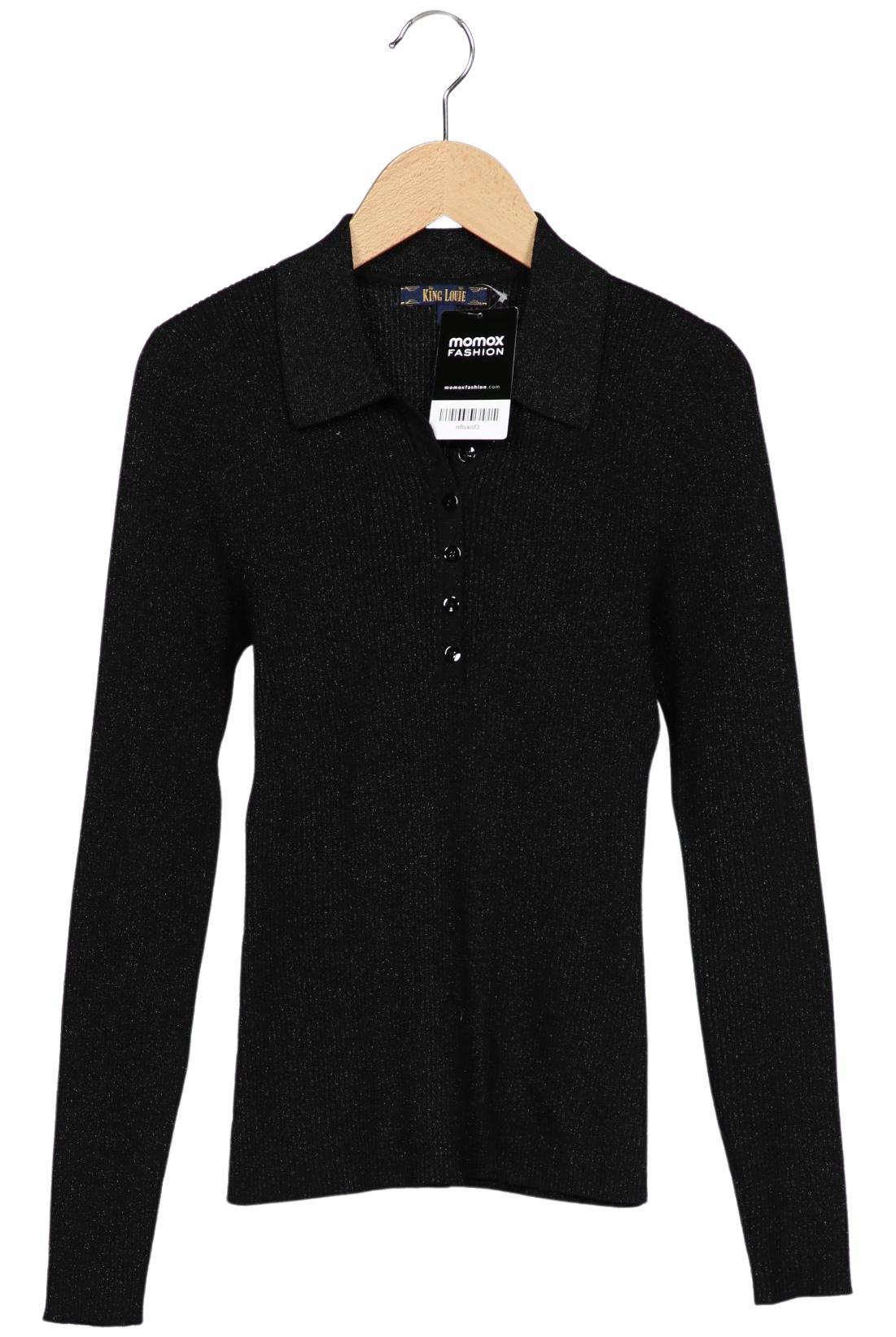 

King Louie Damen Pullover, schwarz, Gr. 36