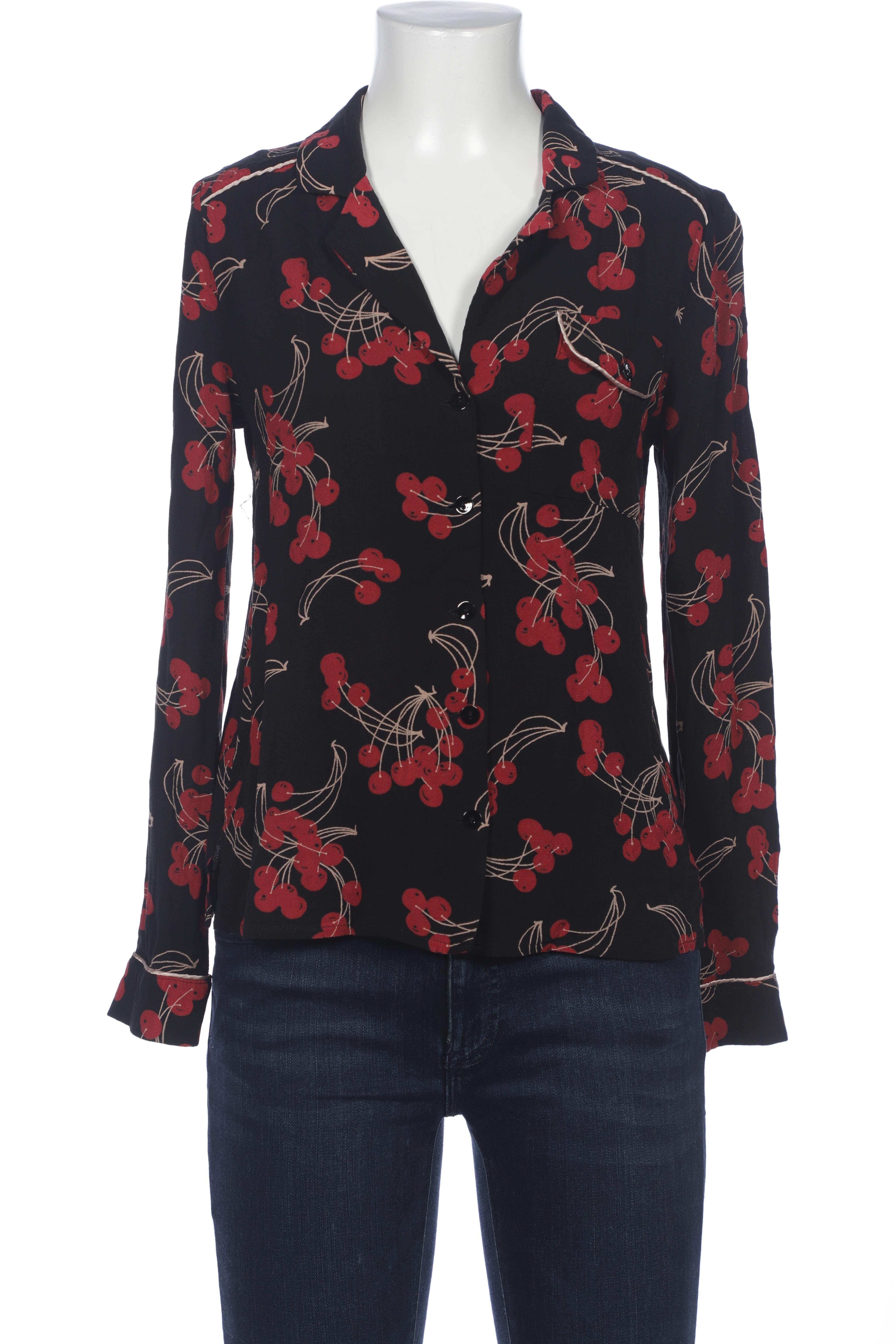 

King Louie Damen Bluse, schwarz, Gr. 36