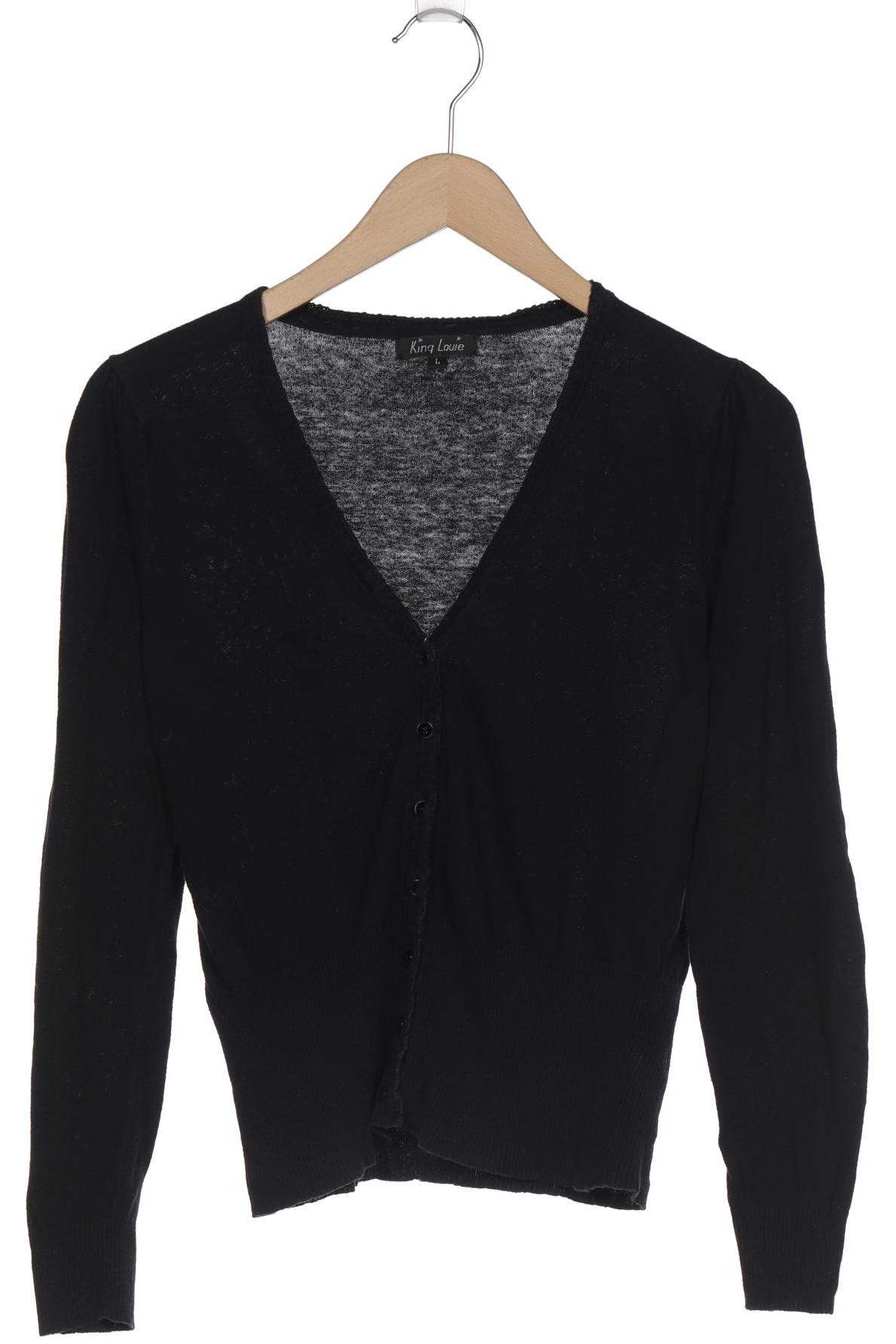 

KING LOUIE Damen Strickjacke, schwarz