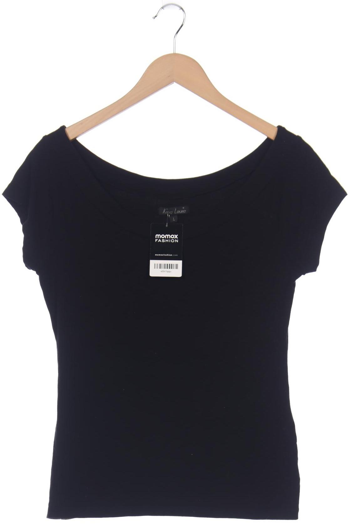 

King Louie Damen T-Shirt, schwarz, Gr. 42