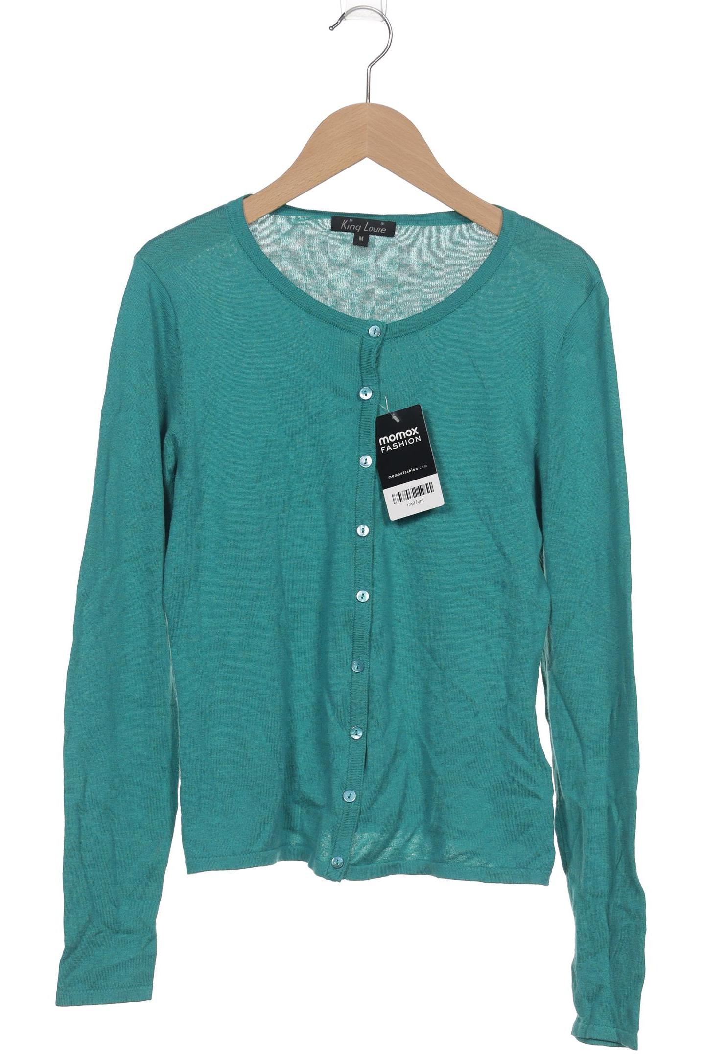 

King Louie Damen Strickjacke, türkis, Gr. 38