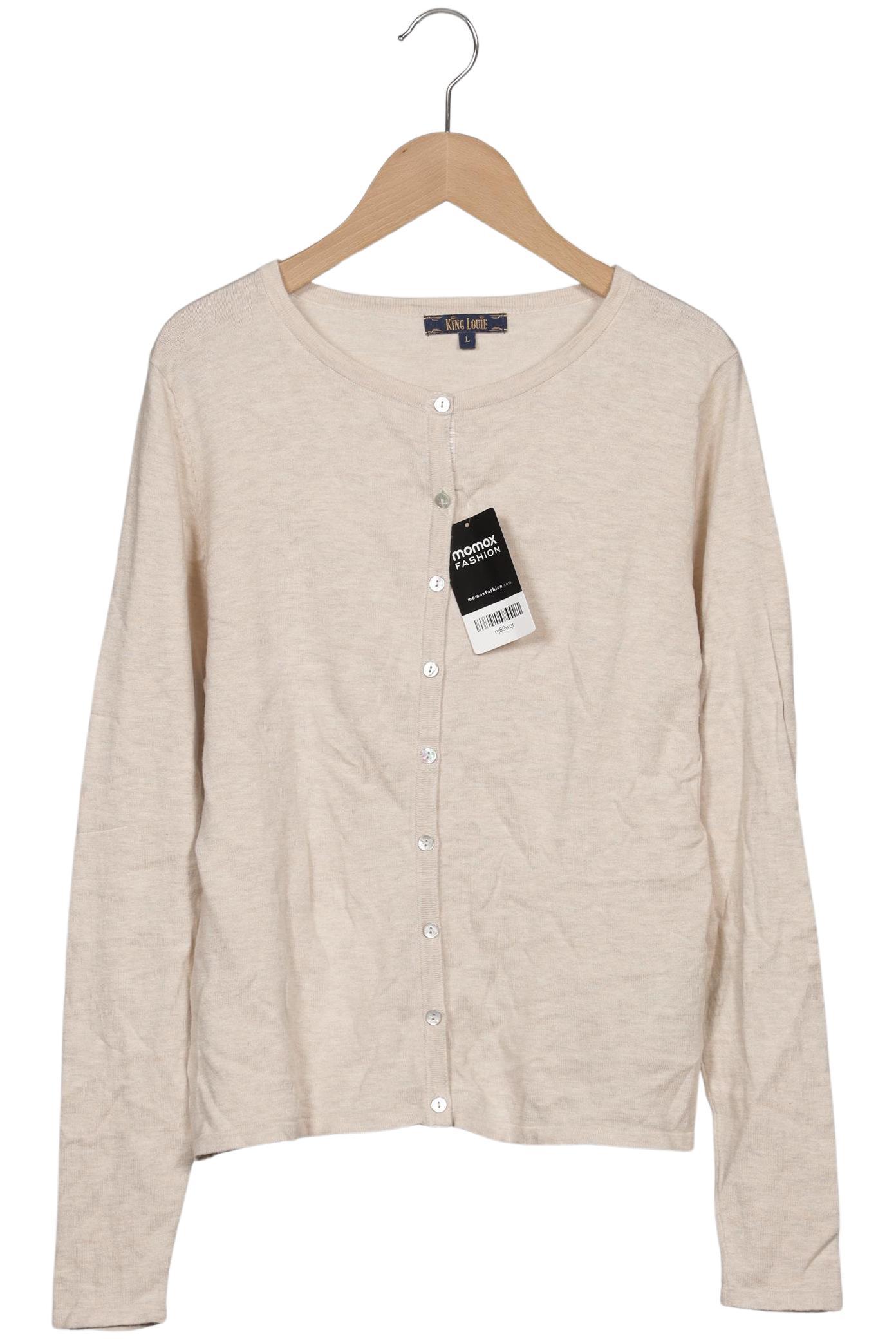 

King Louie Damen Strickjacke, beige, Gr. 42