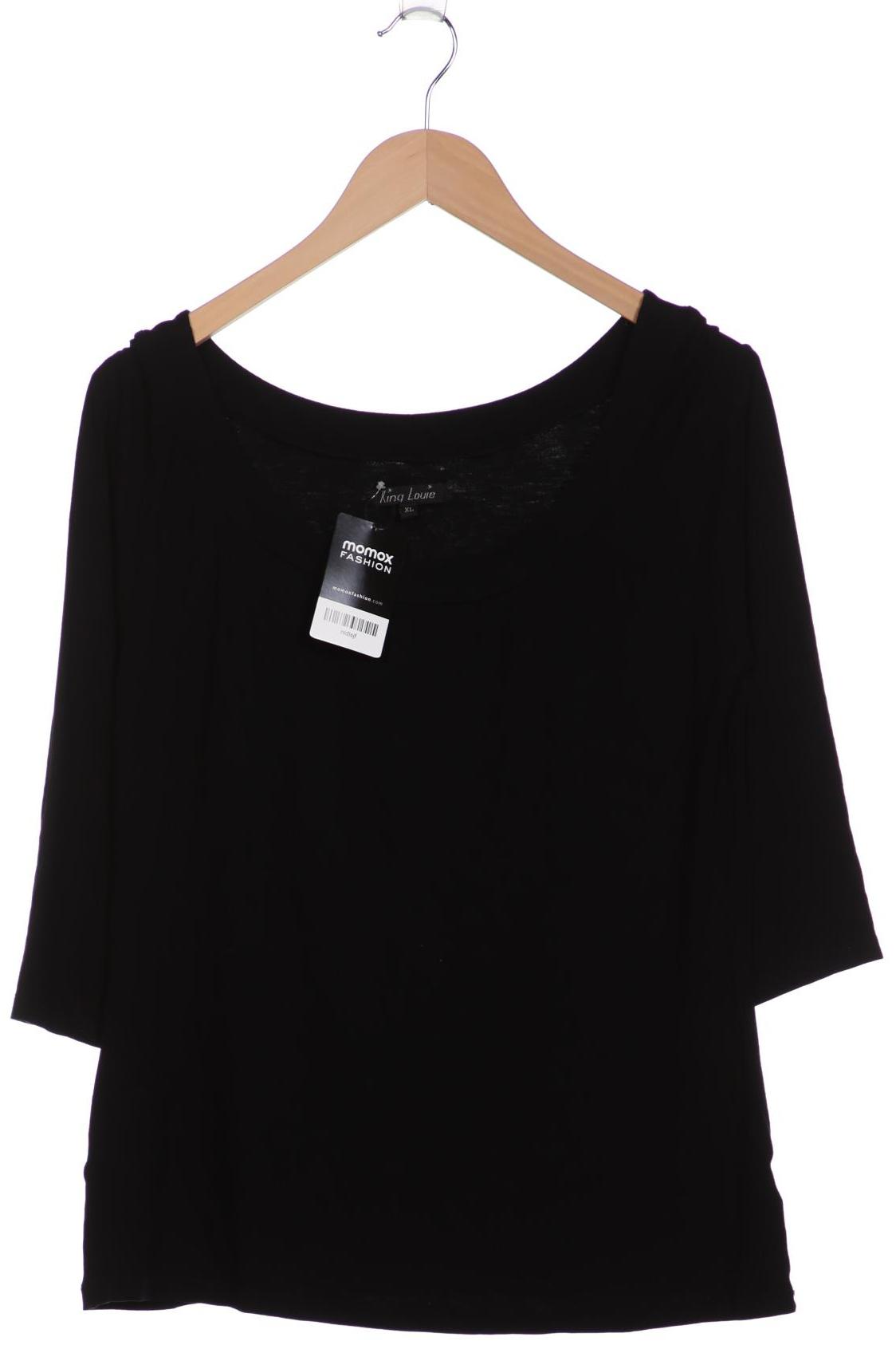 

King Louie Damen Langarmshirt, schwarz, Gr. 44