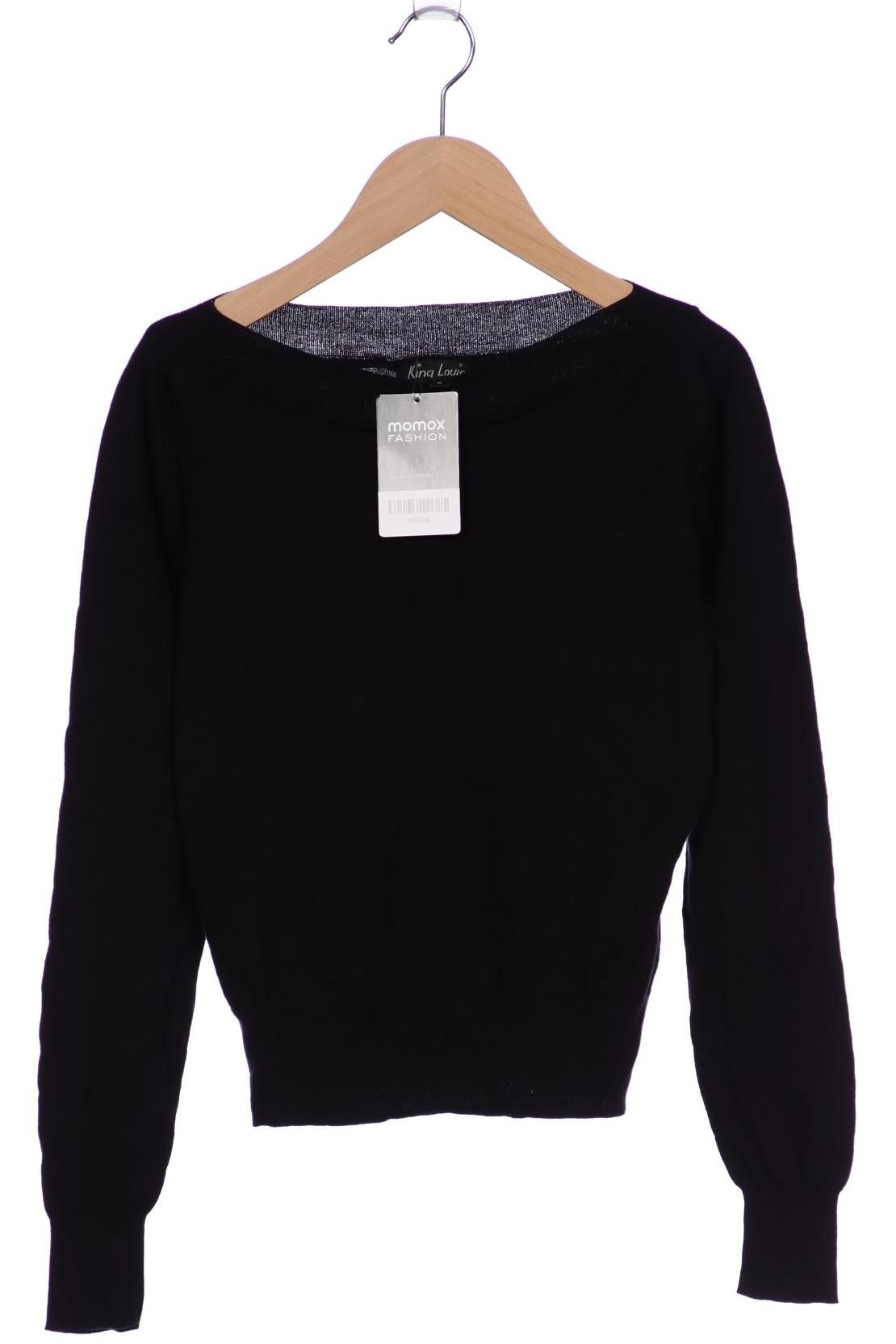 

King Louie Damen Pullover, schwarz, Gr. 36