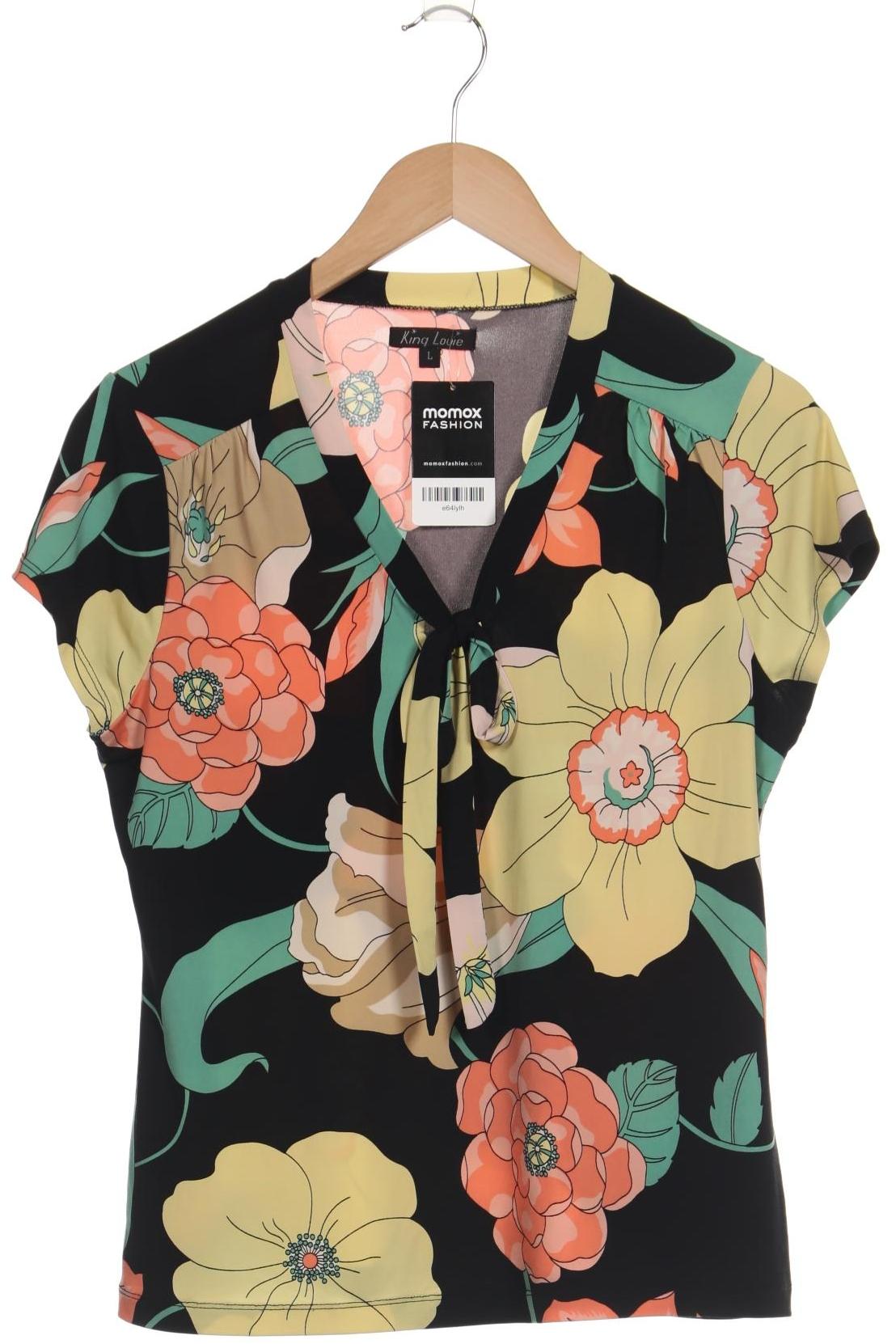 

King Louie Damen Bluse, mehrfarbig, Gr. 42