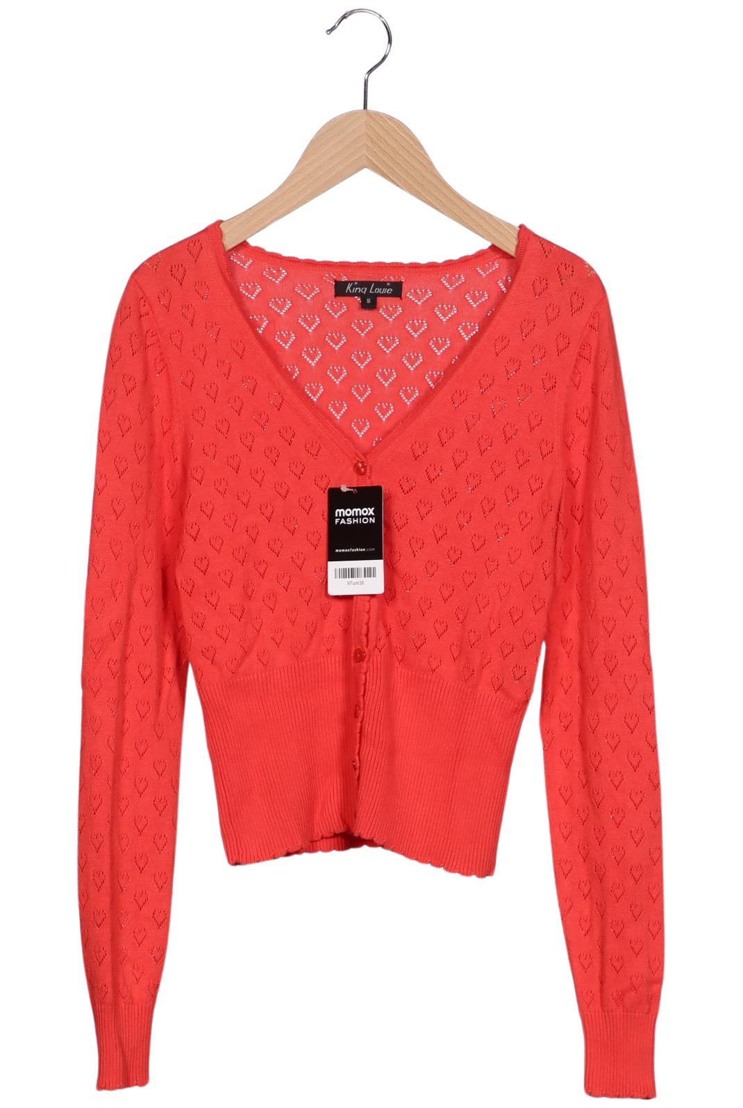 

King Louie Damen Strickjacke, rot, Gr. 36