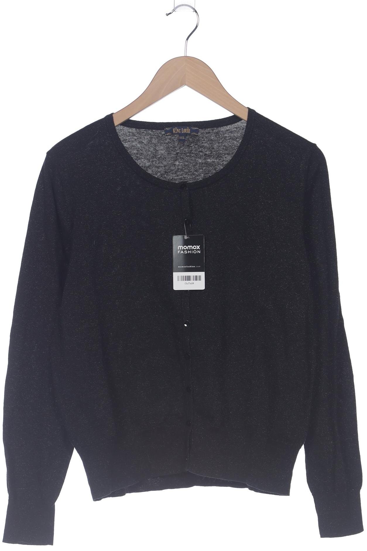 

King Louie Damen Strickjacke, schwarz, Gr. 46