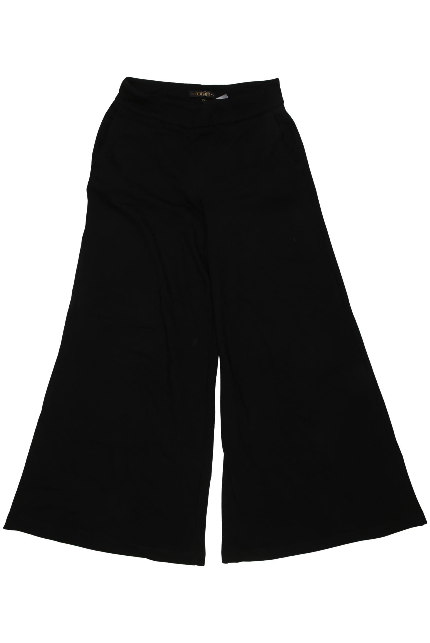 

King Louie Damen Stoffhose, schwarz, Gr. 0