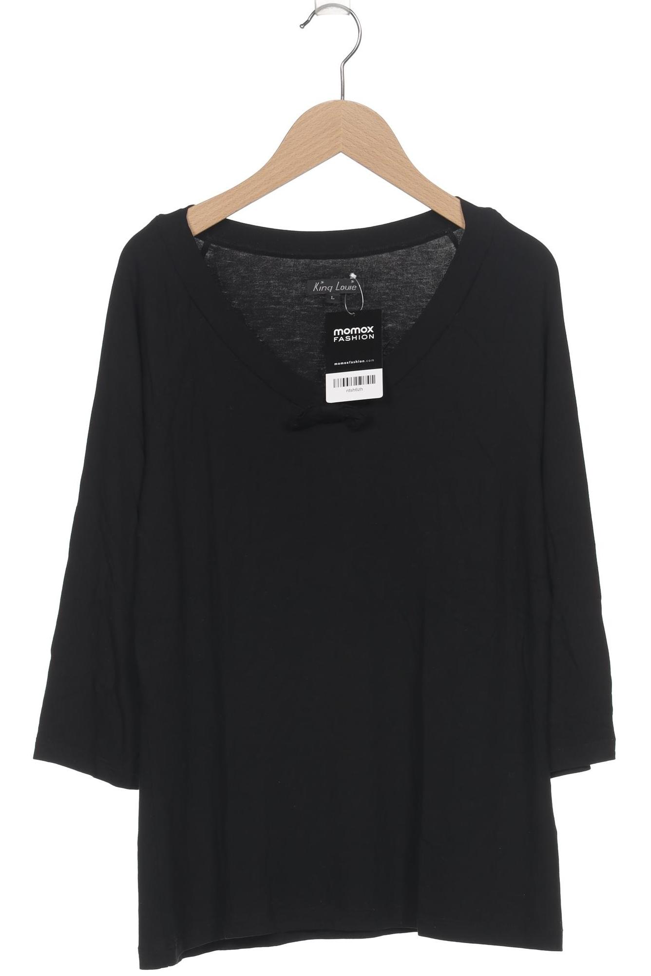 

King Louie Damen Langarmshirt, schwarz, Gr. 42