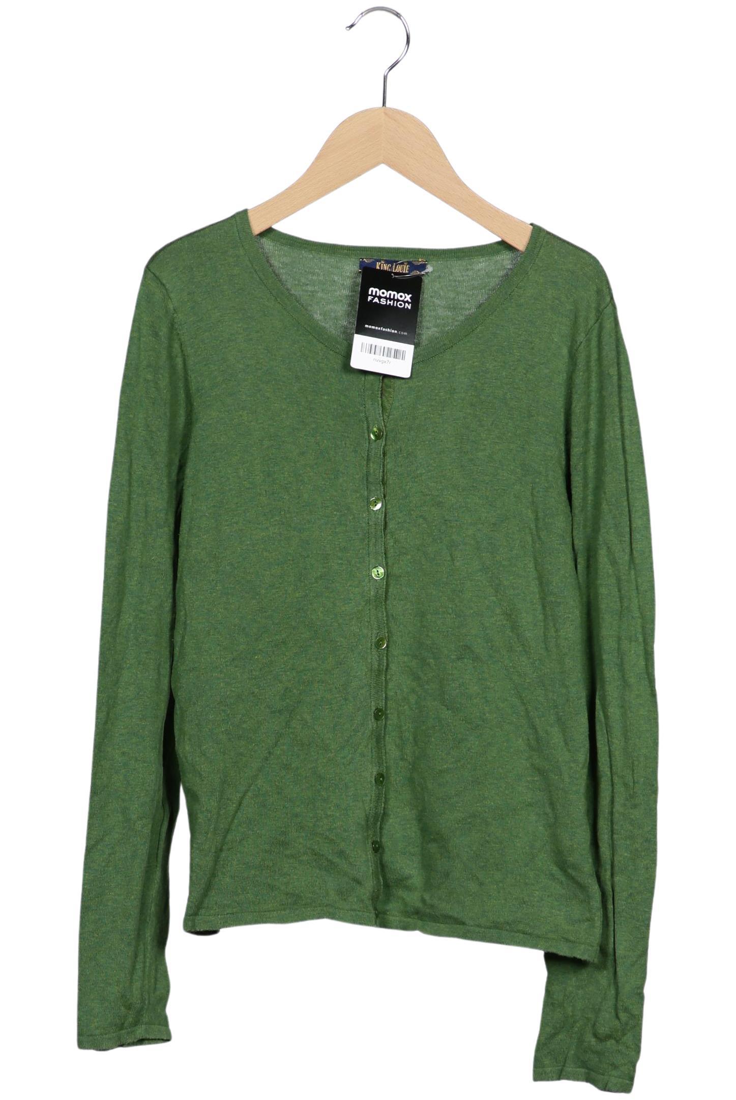 

King Louie Damen Strickjacke, grün, Gr. 42