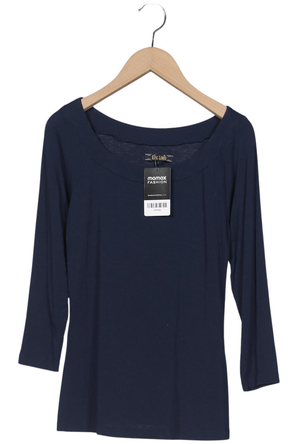 

King Louie Damen Langarmshirt, marineblau, Gr. 36
